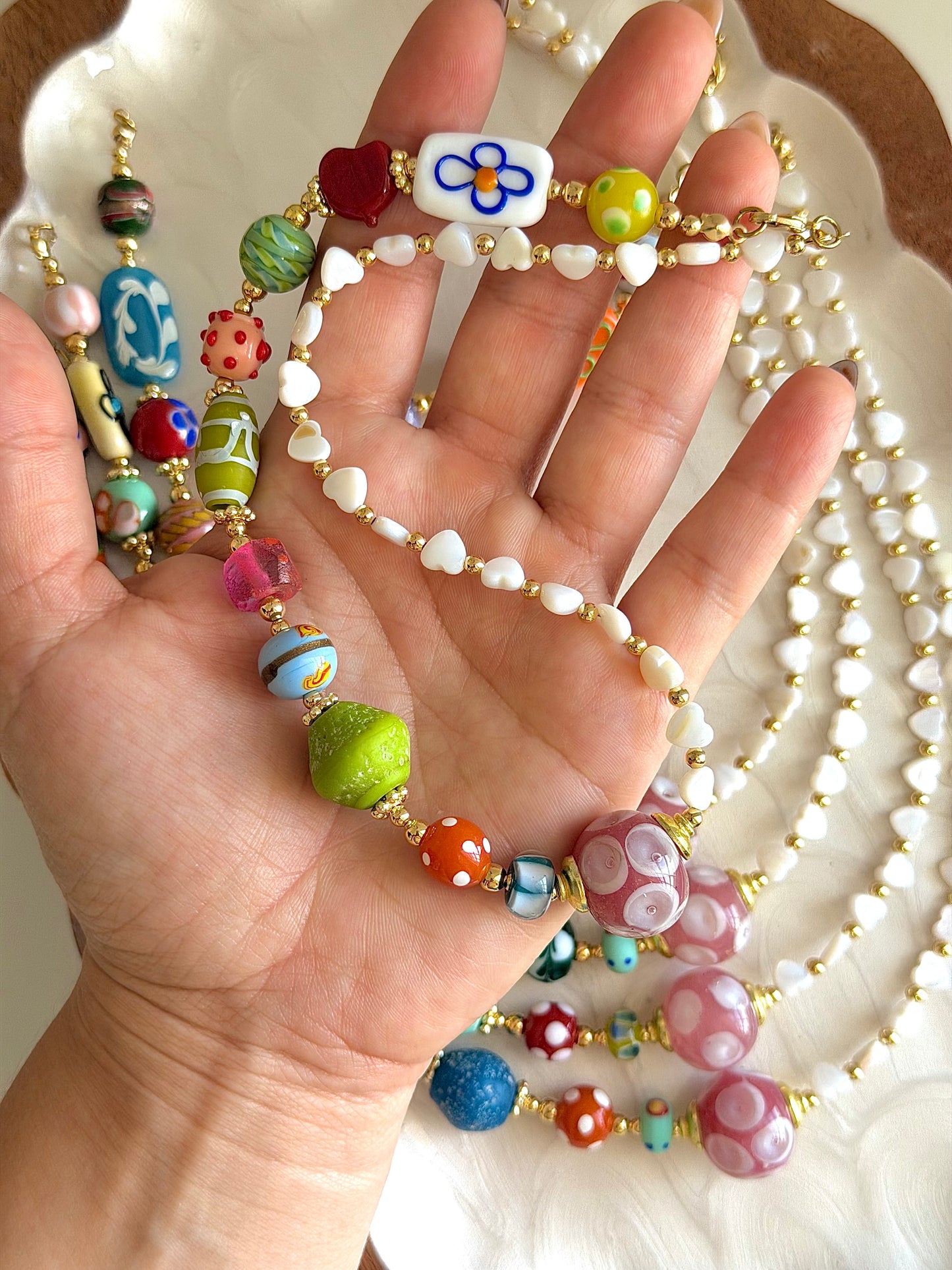 Colorful Heart Necklace