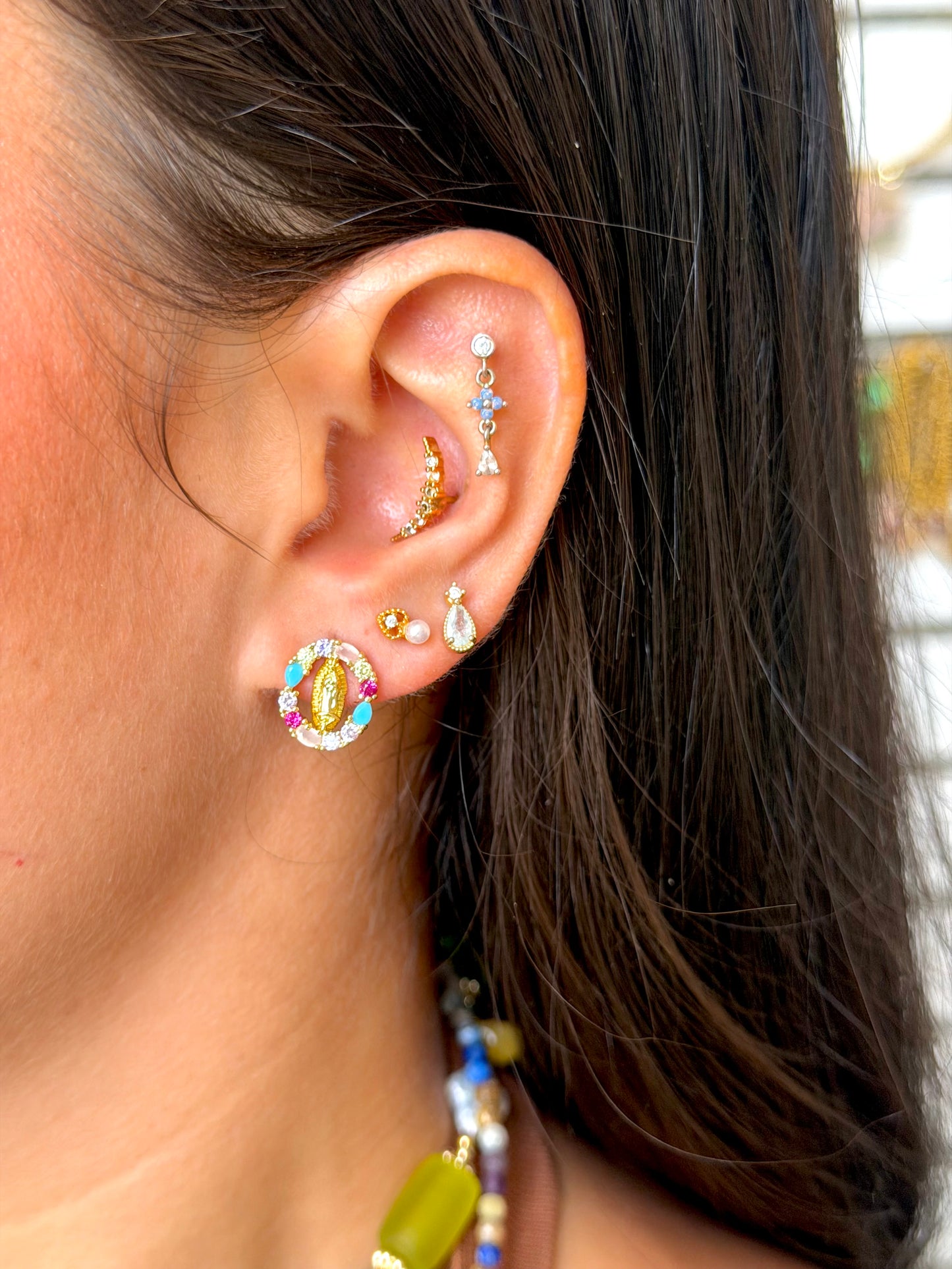 Virgencita Zirconia Earrings