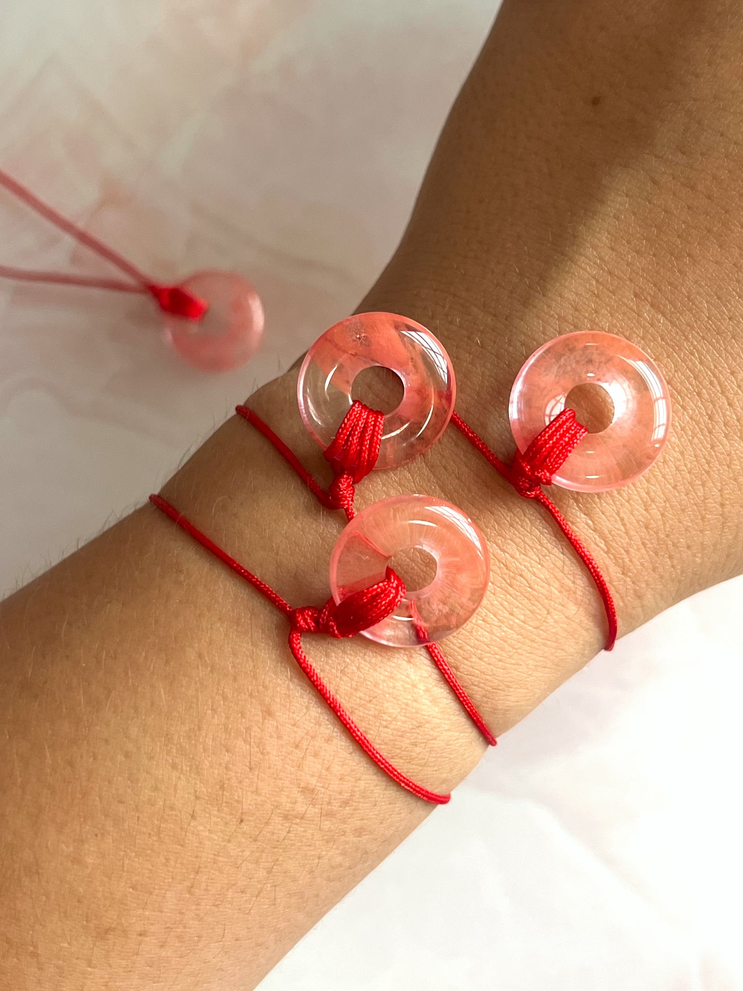 Cherry Quartz Bracelets