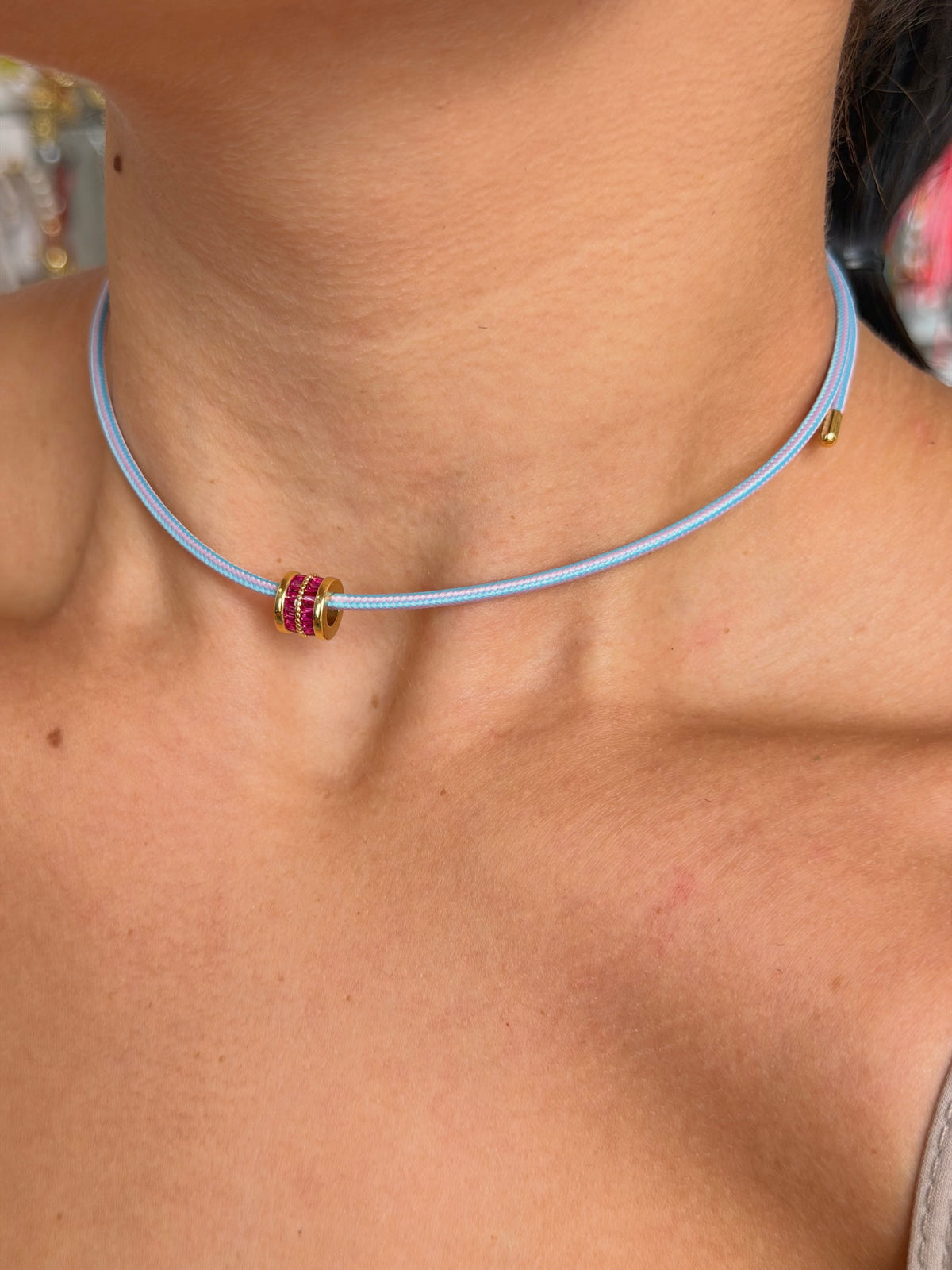 Pink & Blue Magnetic Cord