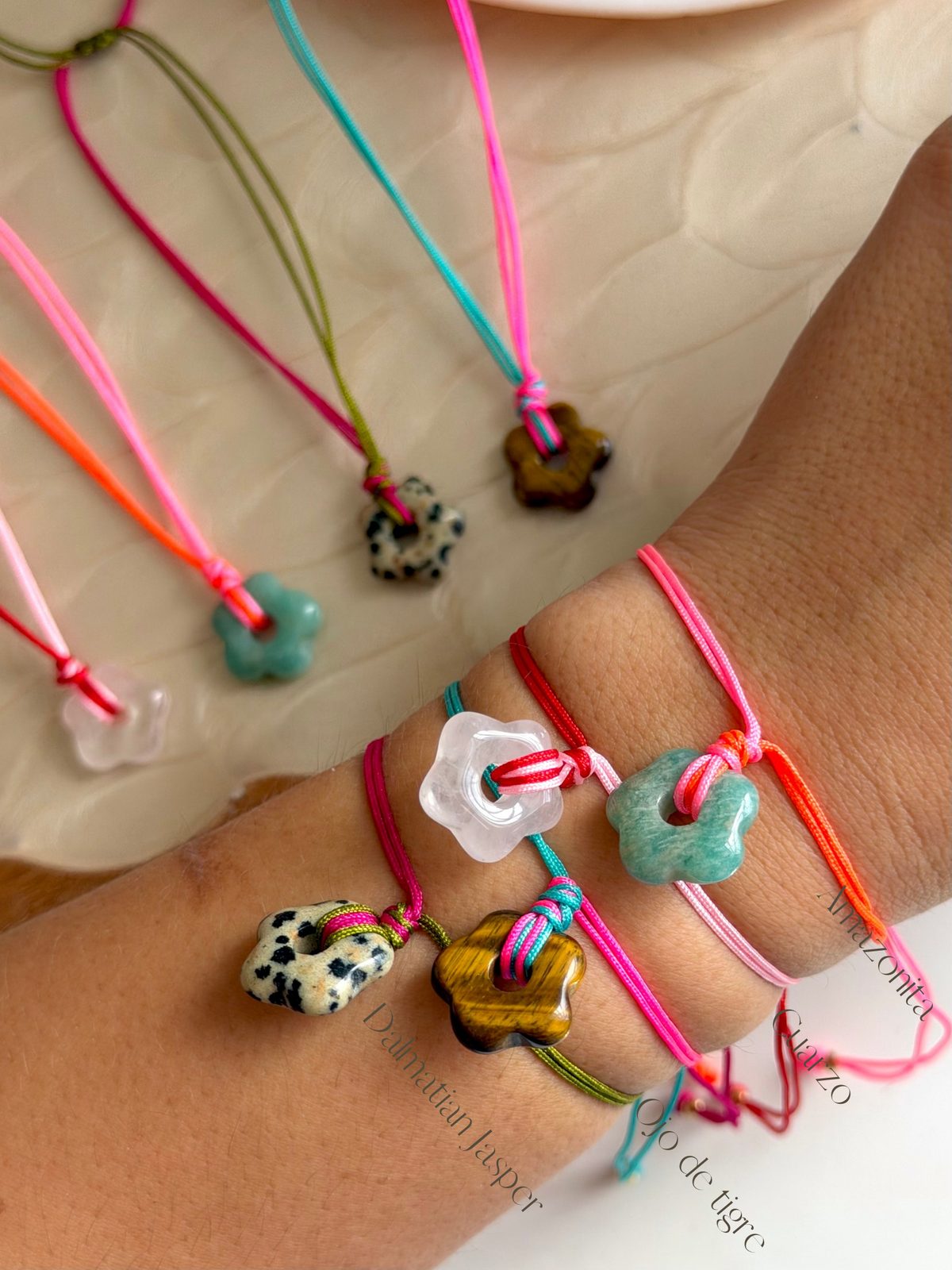 Flower Gemas Bracelets