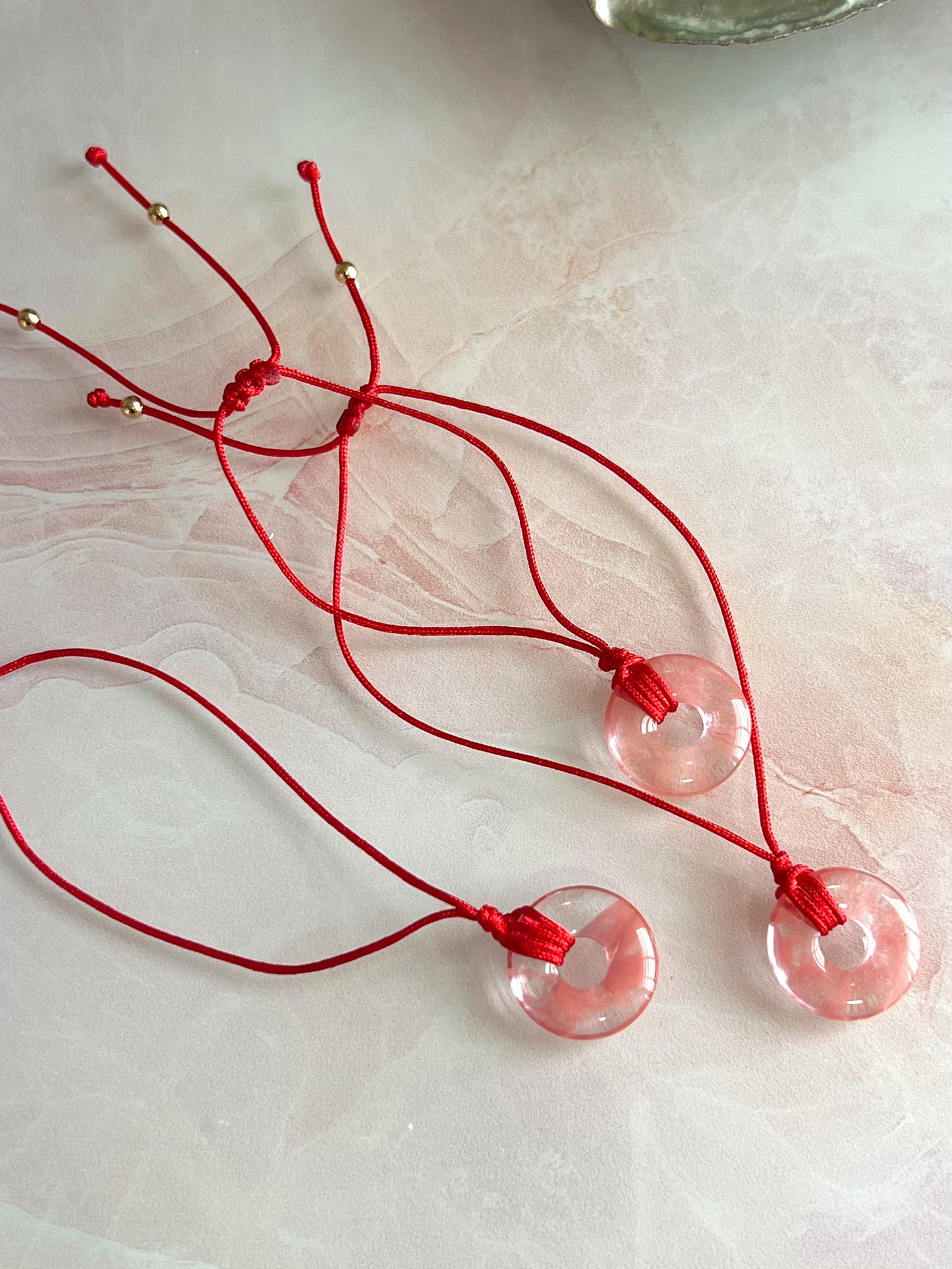 Cherry Quartz Bracelets