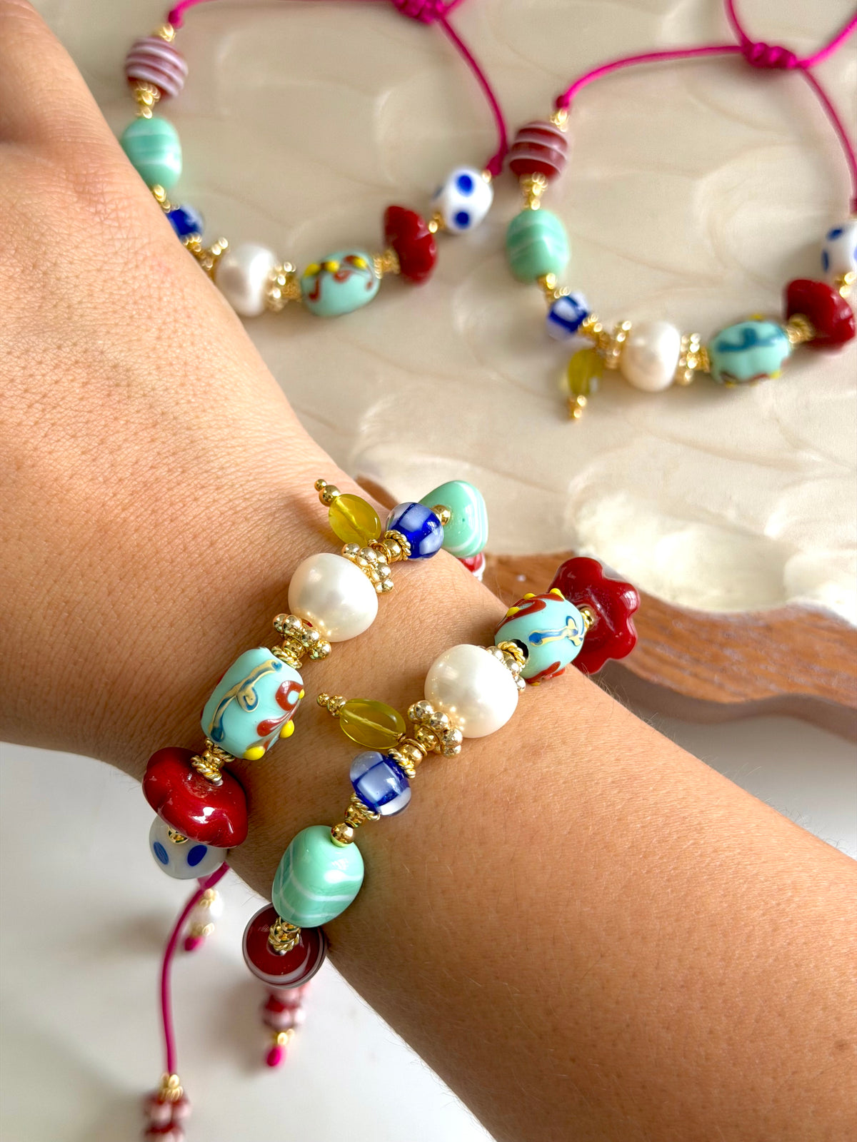 Perla Magenta Bracelet