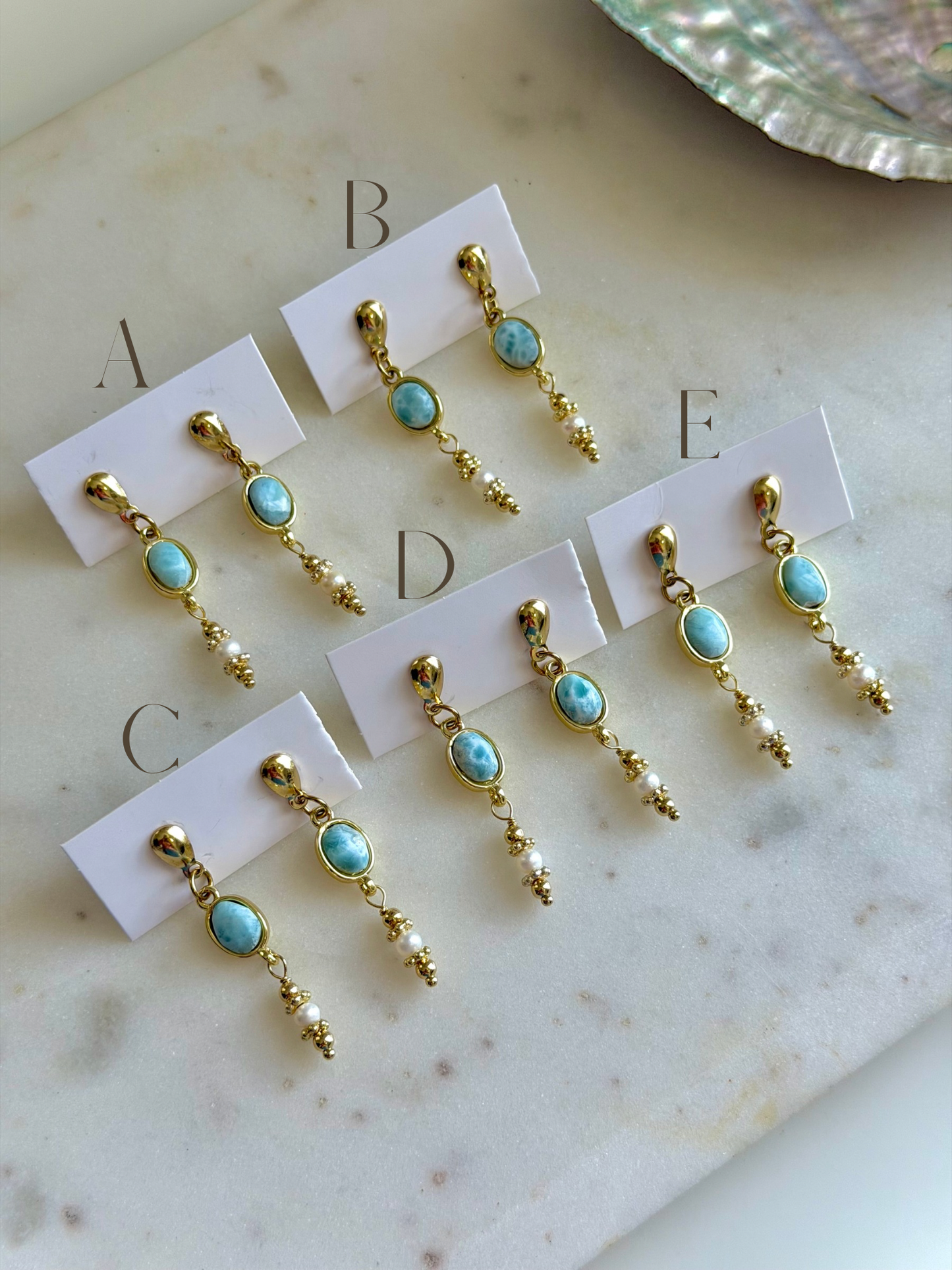 Perla del Mar Earrings