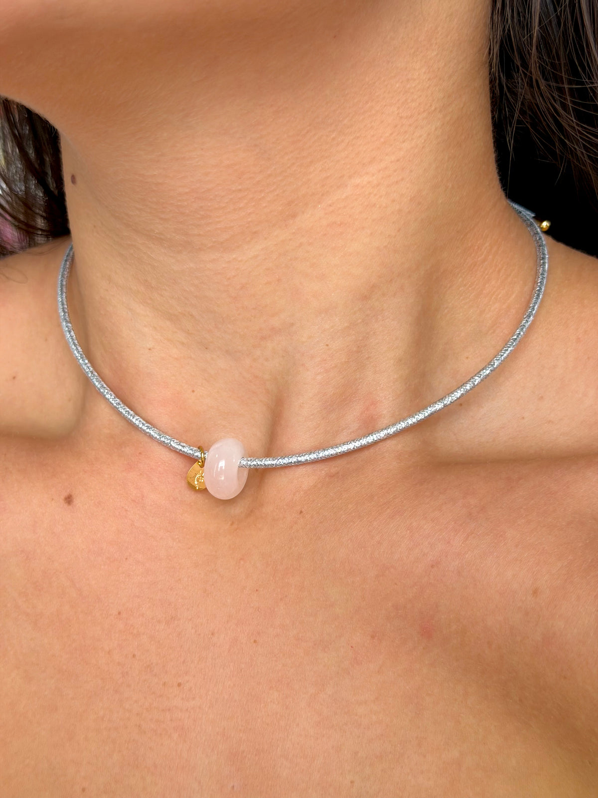 Pink Quartz Magnetic Cord
