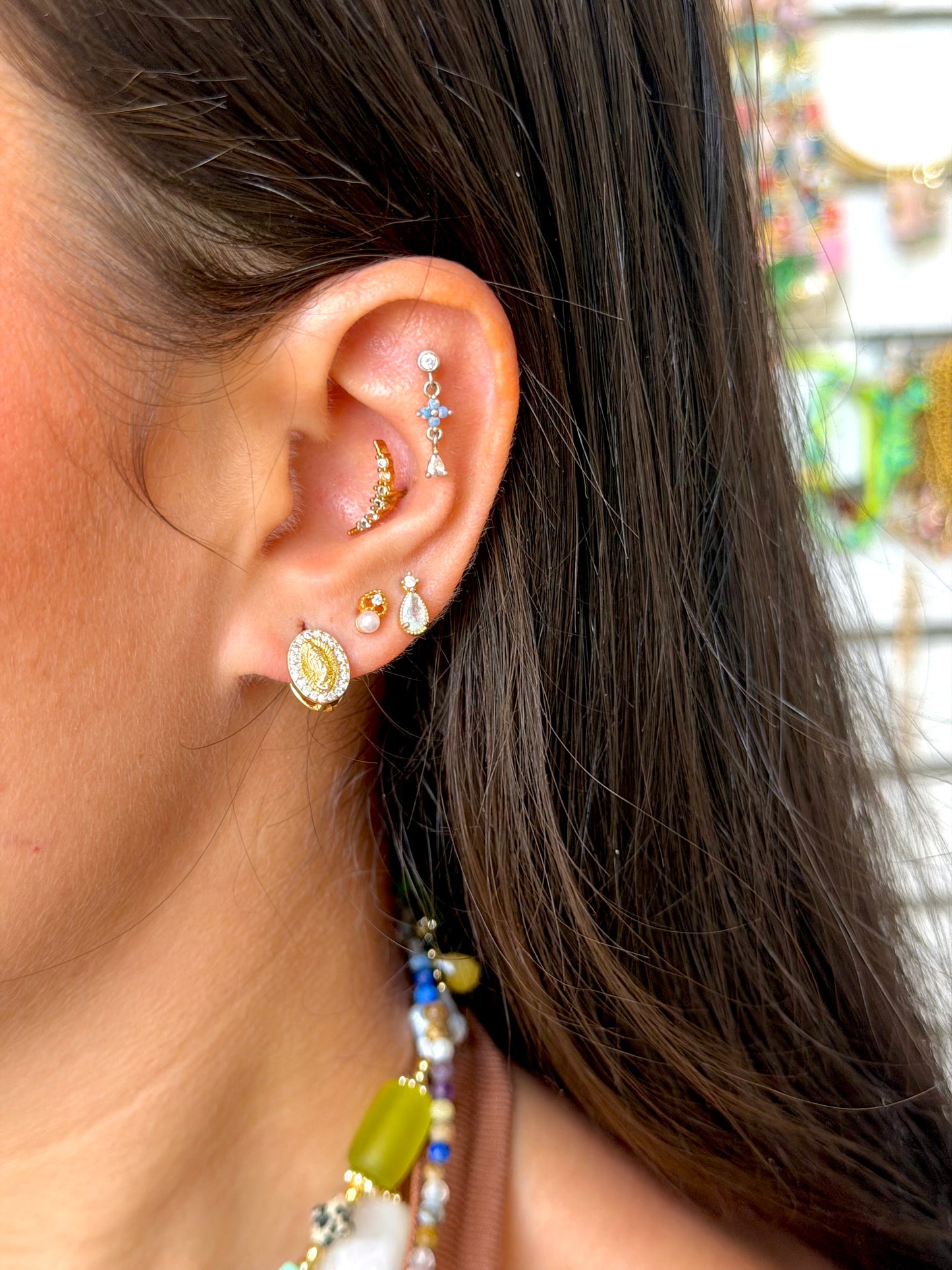 Mini Virgencita Earrings