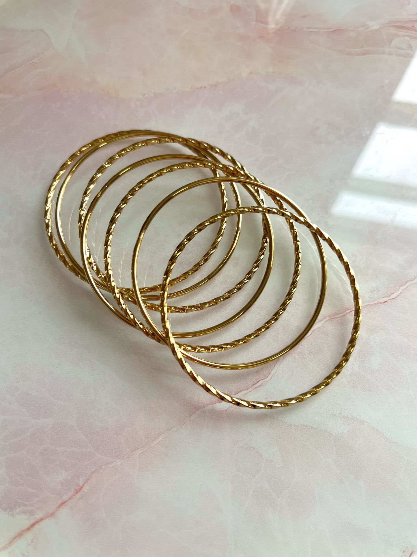 Golden Bangle Set