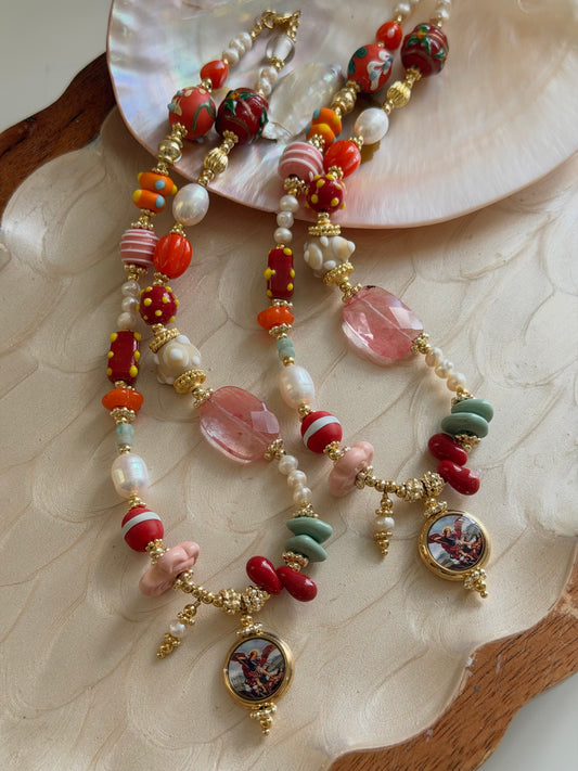 San Miguel Arcángel Murano Necklace