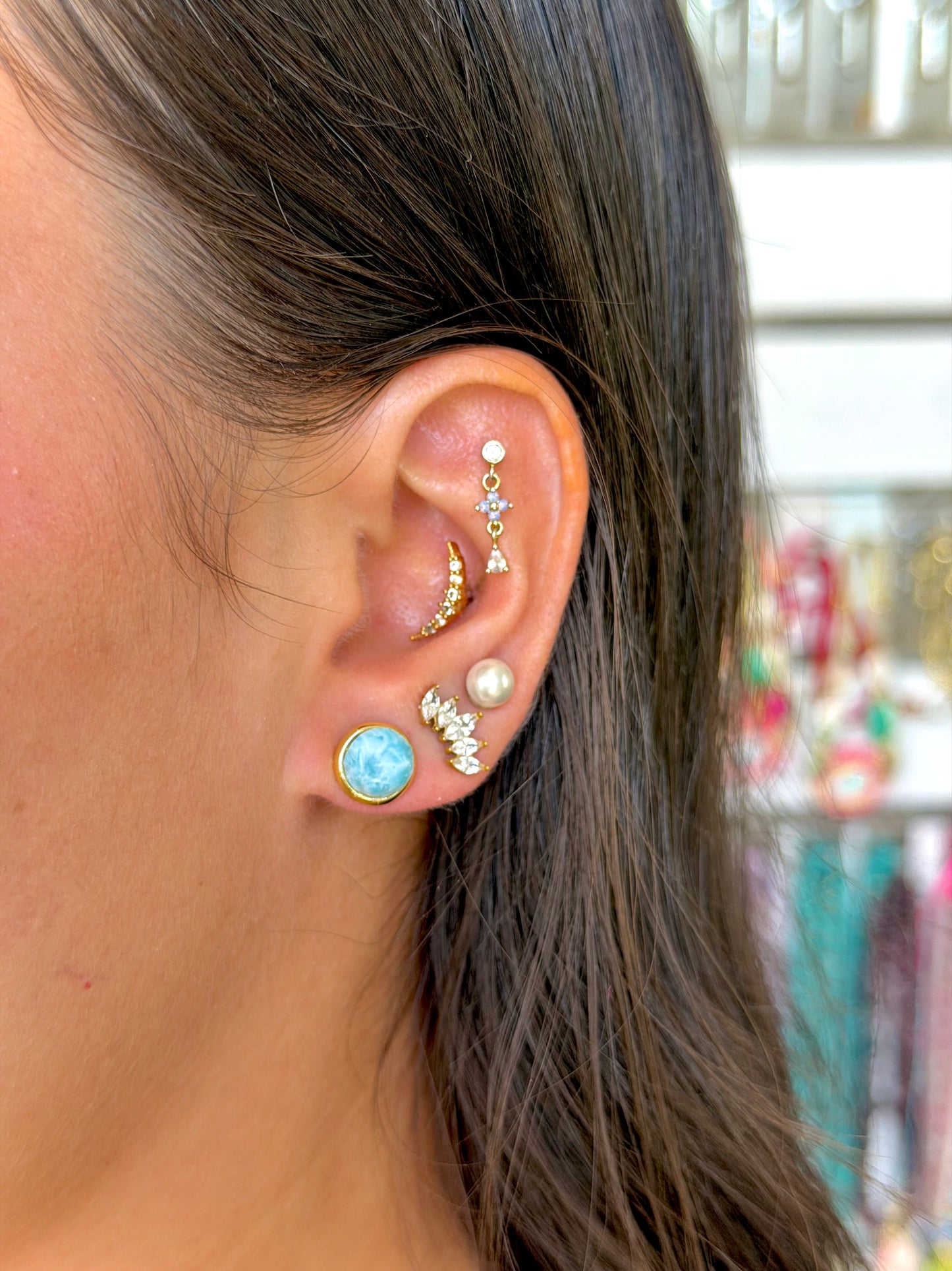 Larimar Earrings