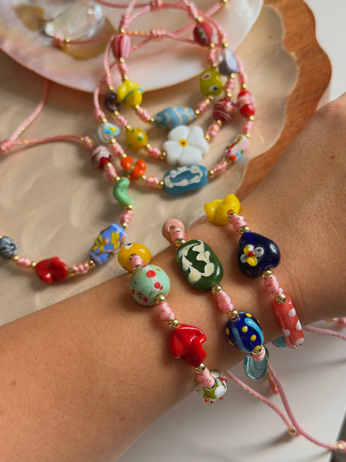 One of a Kind Murano Bracelets