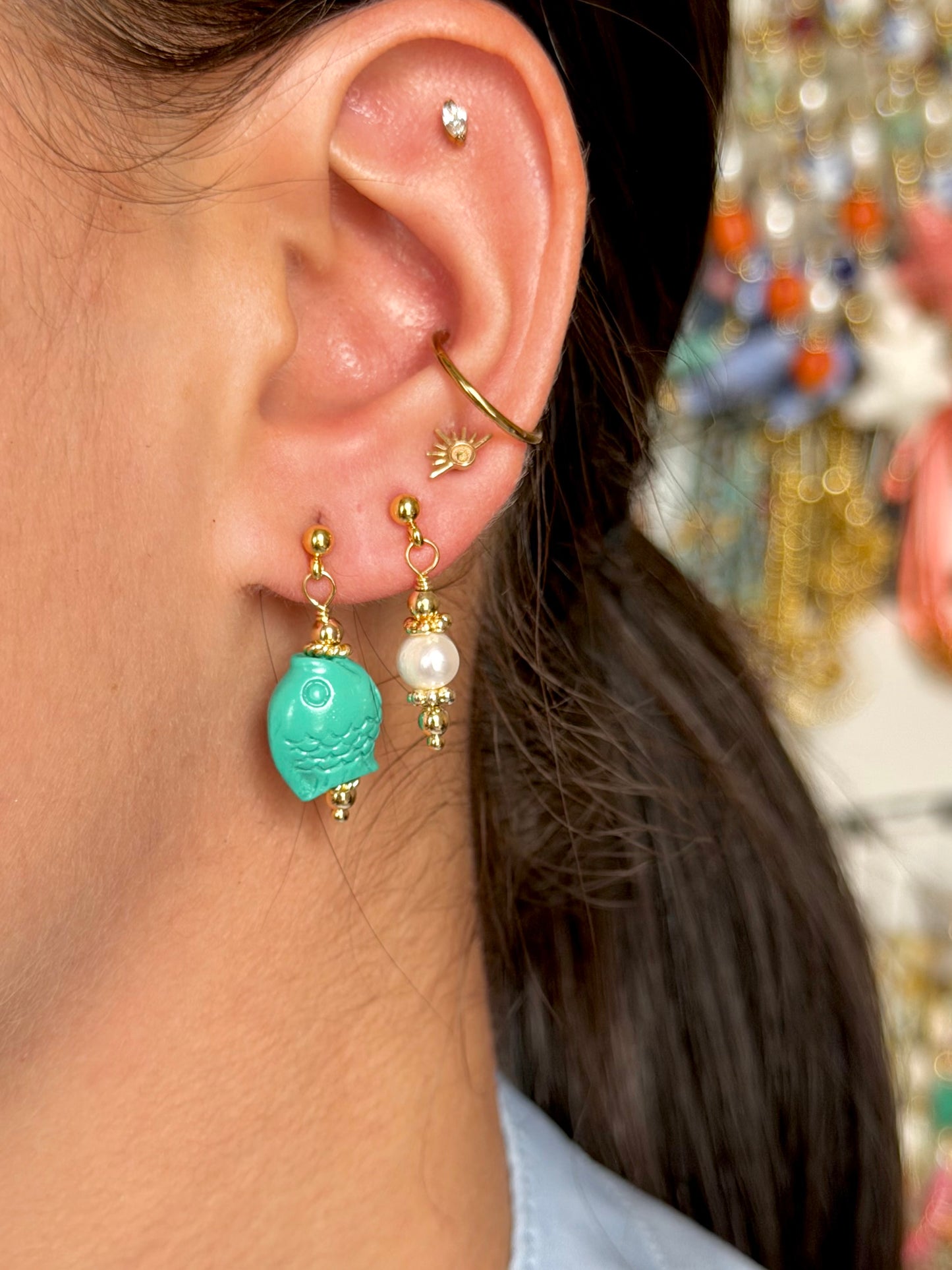 Fishy Turquesa Earrings
