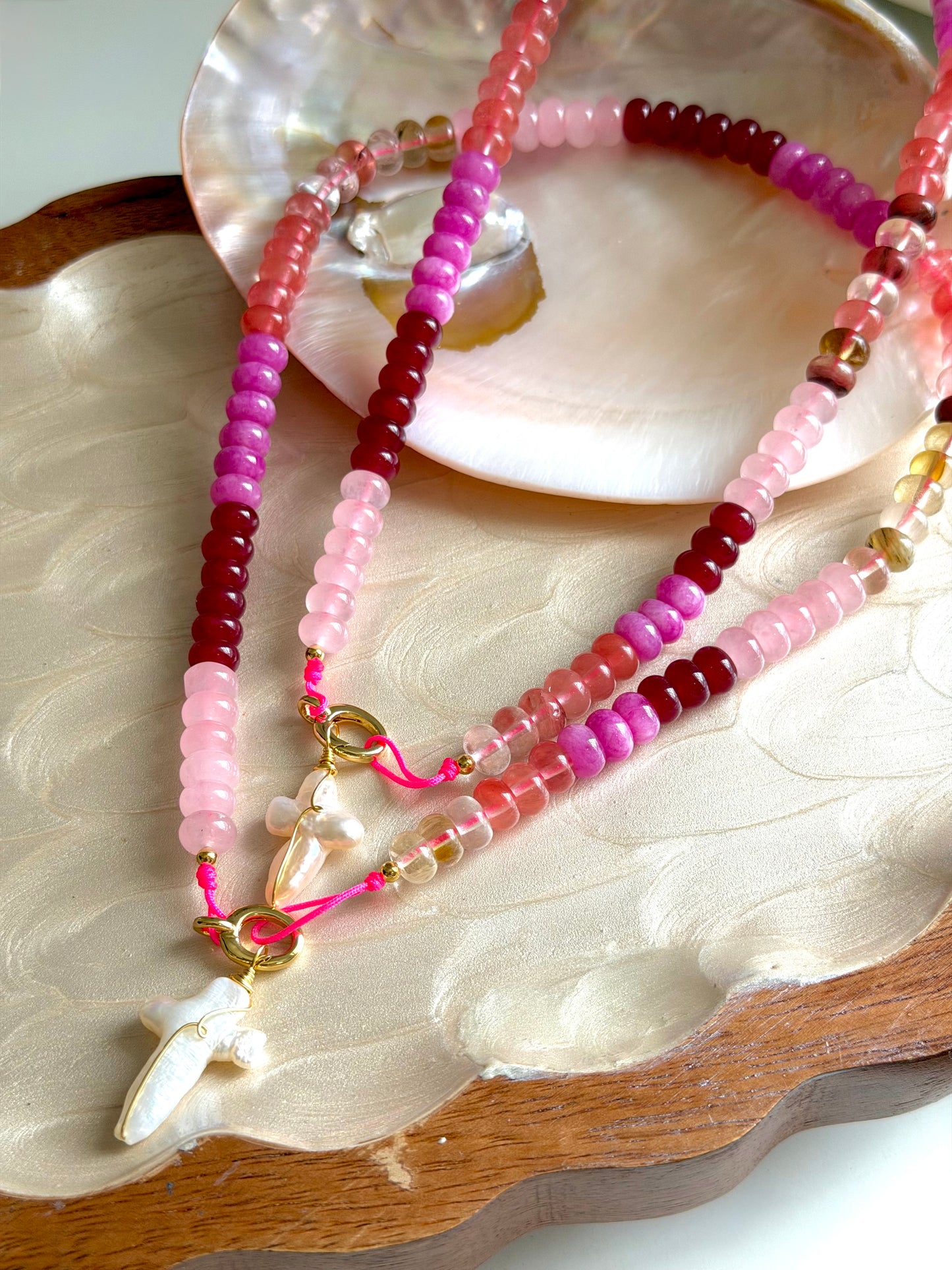 Pink Jade Necklace