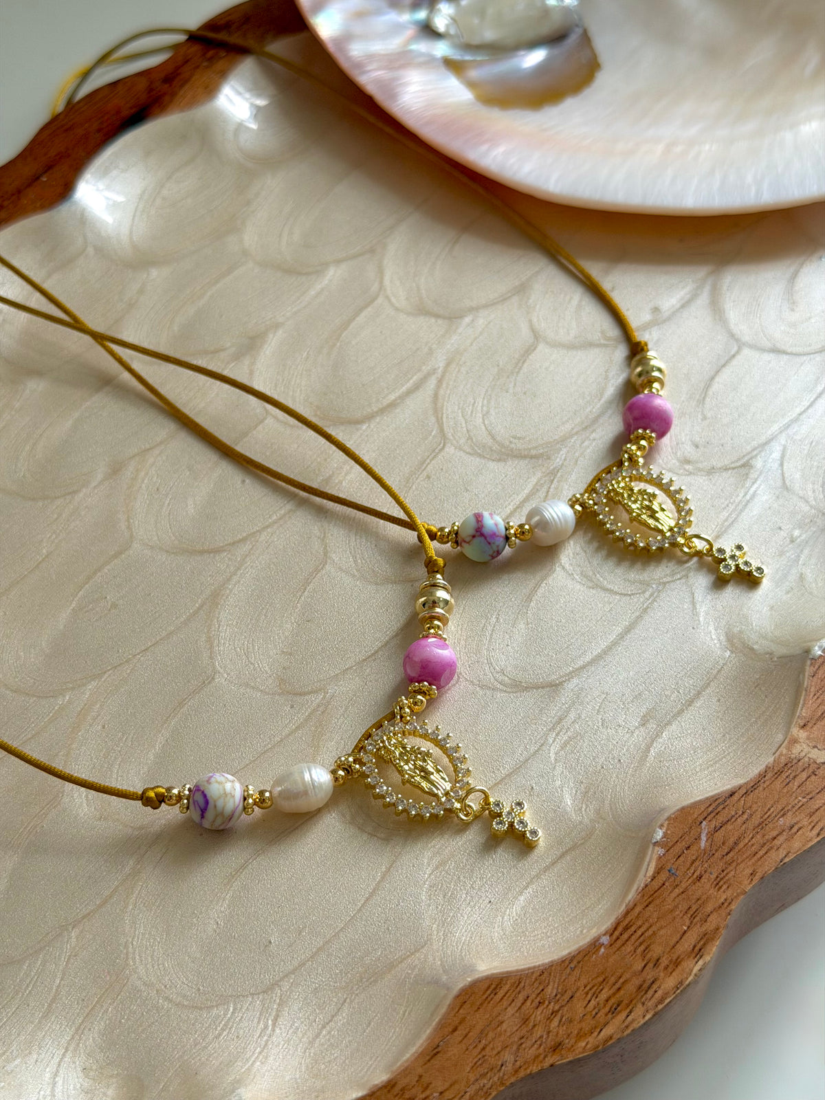 Virgencita Oliva Necklace