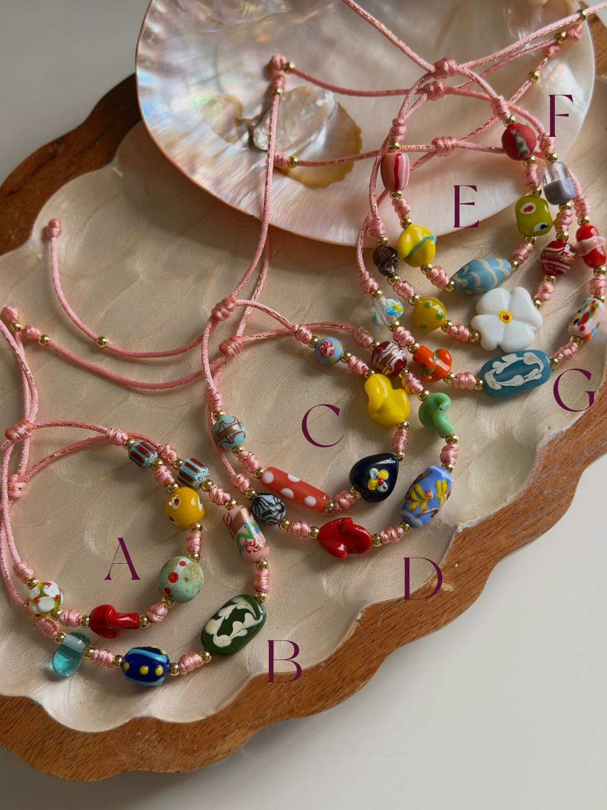 One of a Kind Murano Bracelets