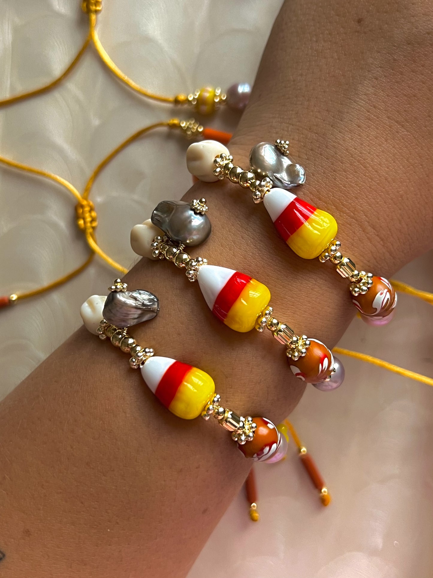 Candy Corn Bracelets