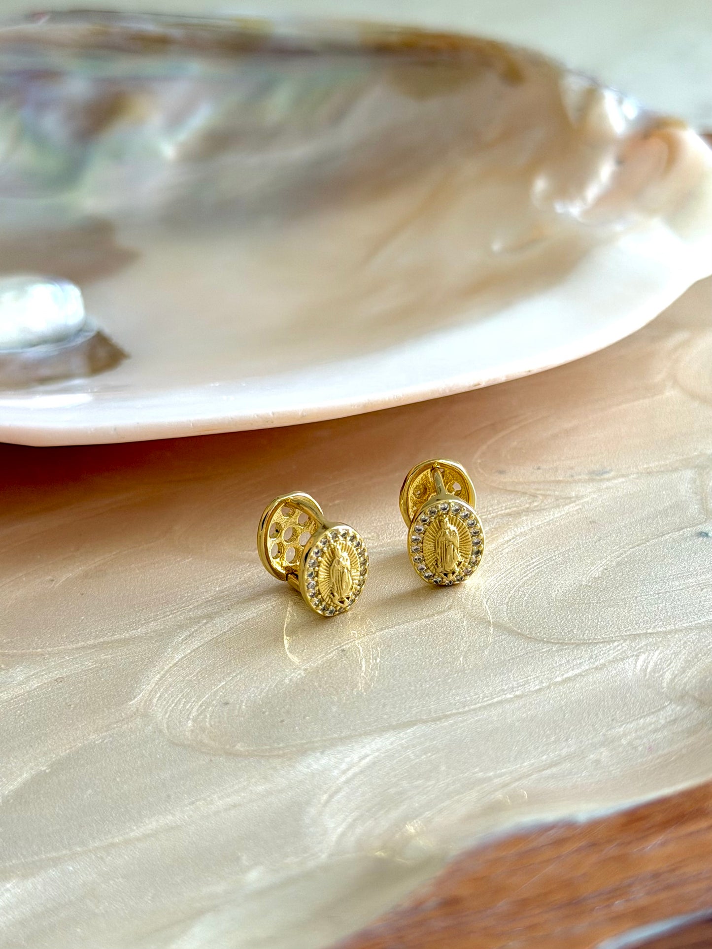 Mini Virgencita Earrings
