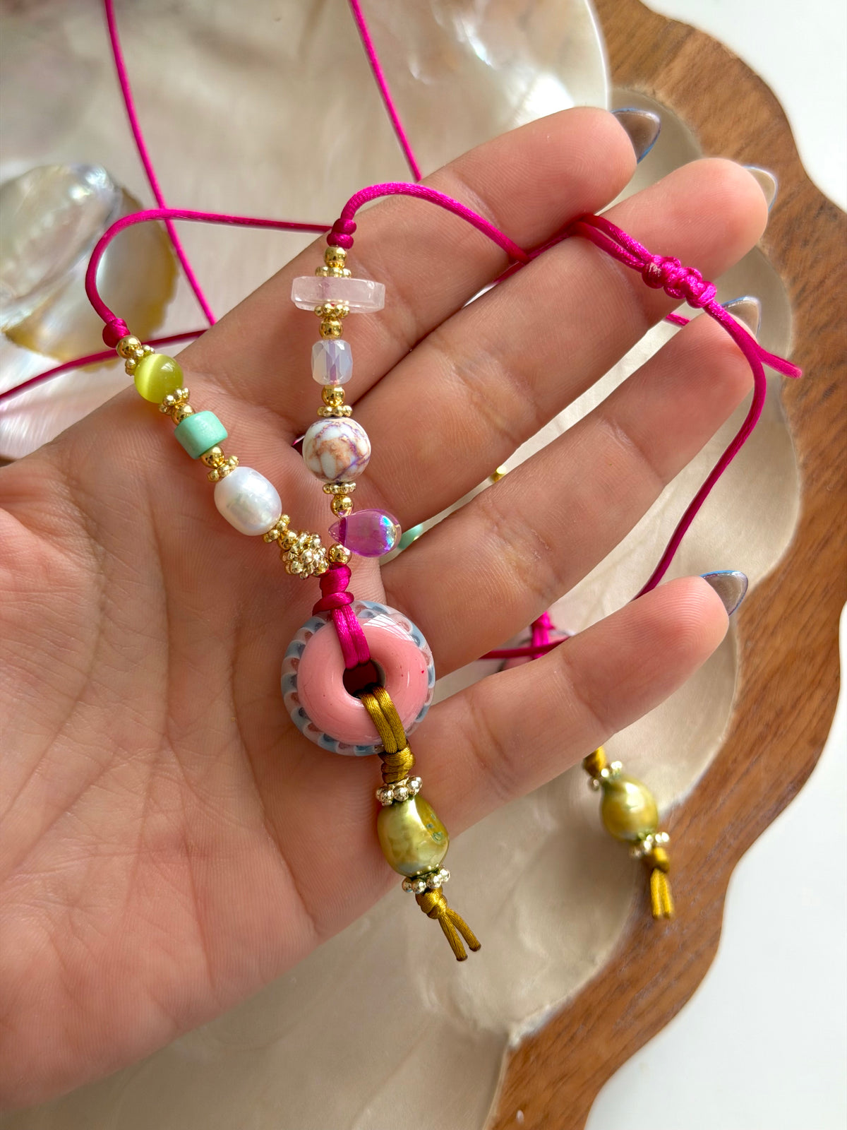 Murano Donut Necklace