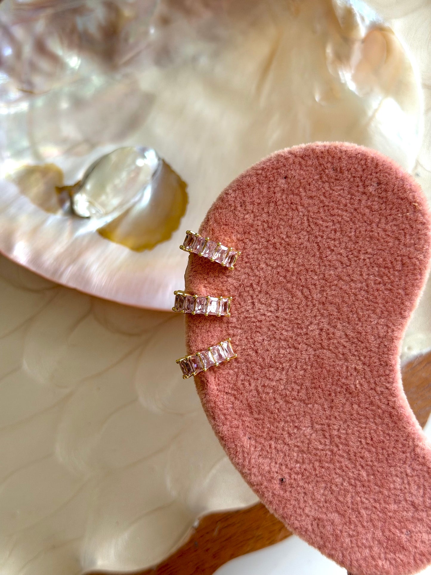 Pink Earcuffs