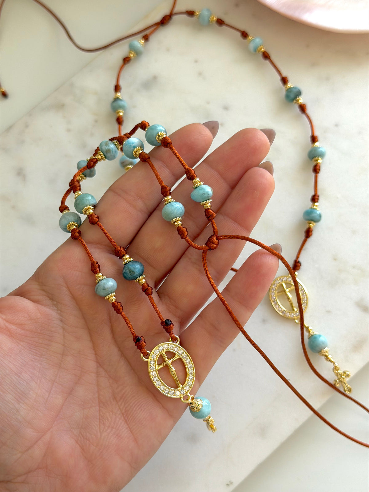 Larimar Decenario Necklace