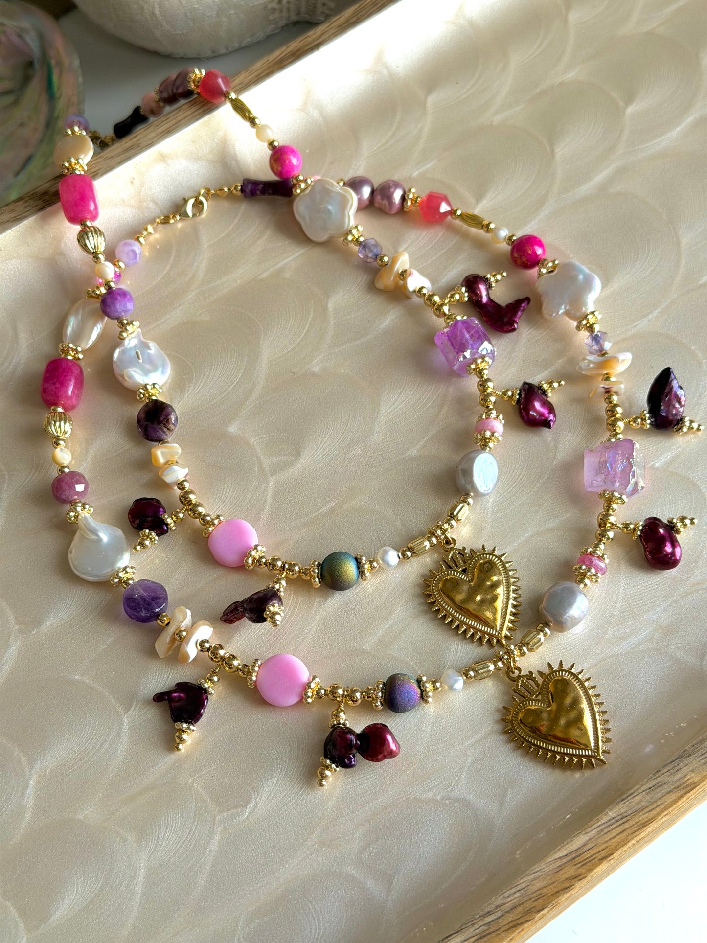 Amor Magenta Necklace