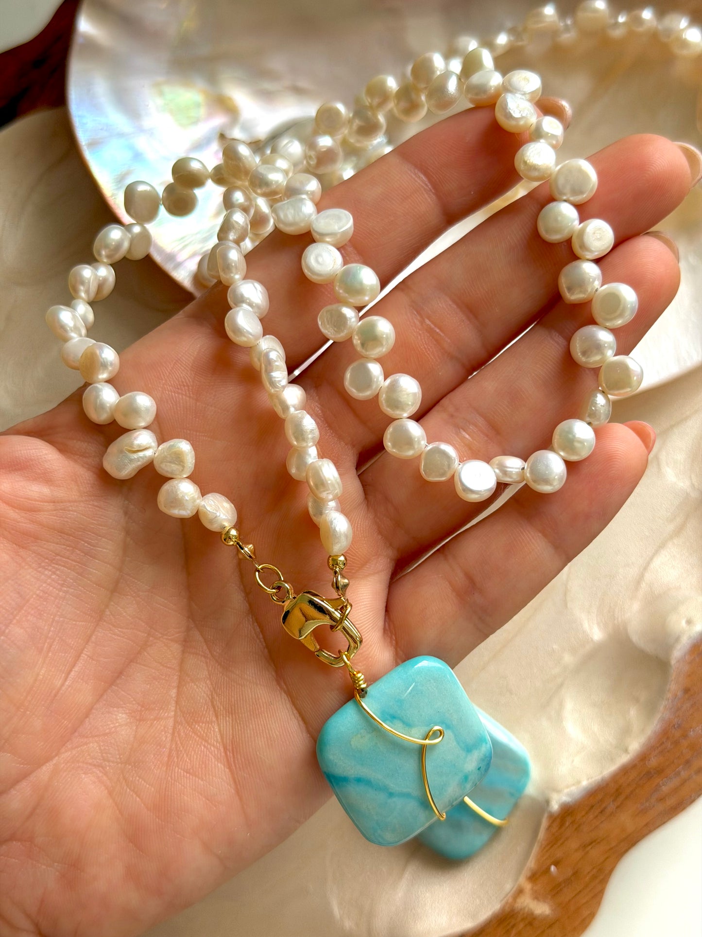 Ágata Perlada Necklace