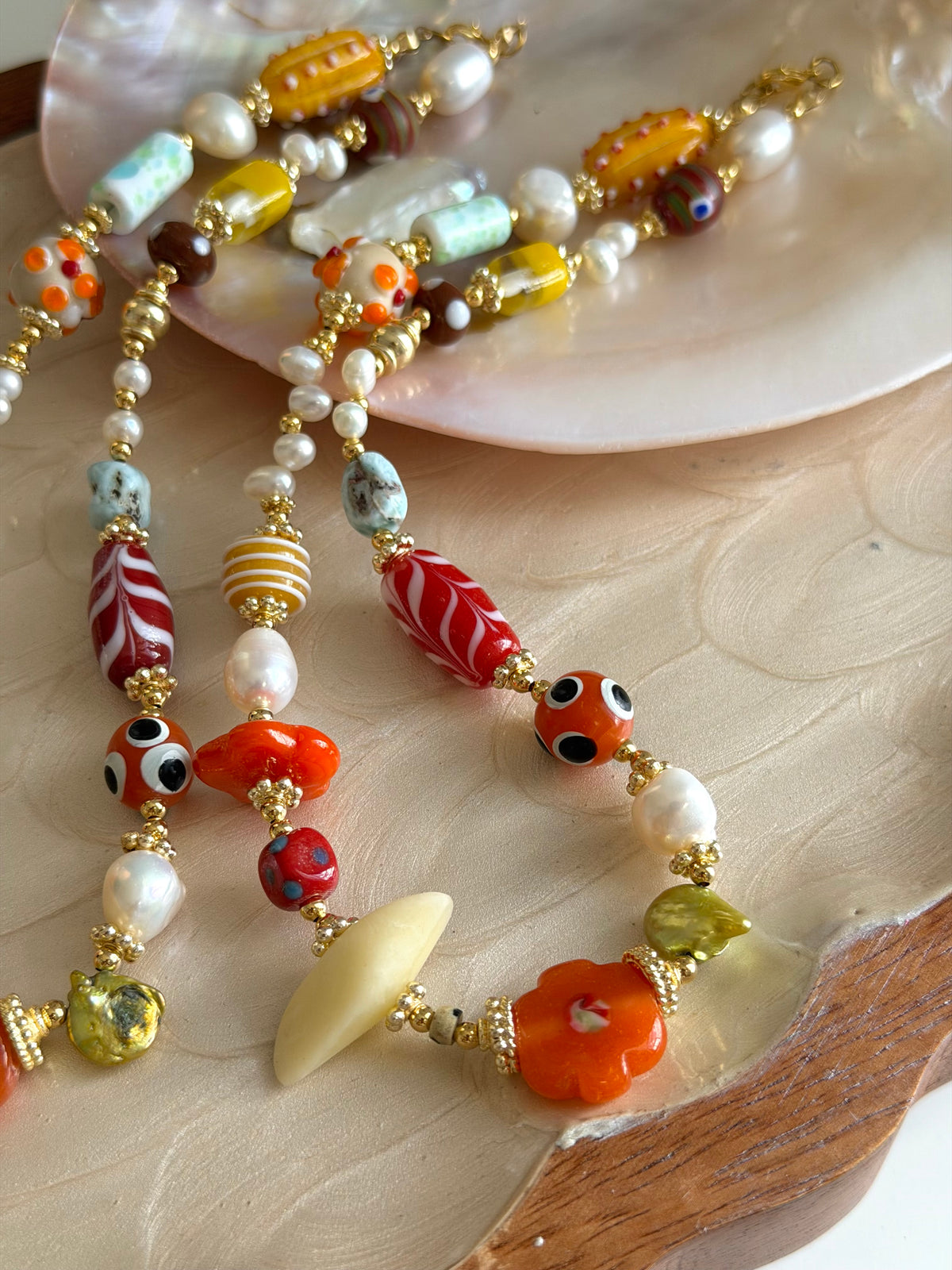 Fall Flower Necklace
