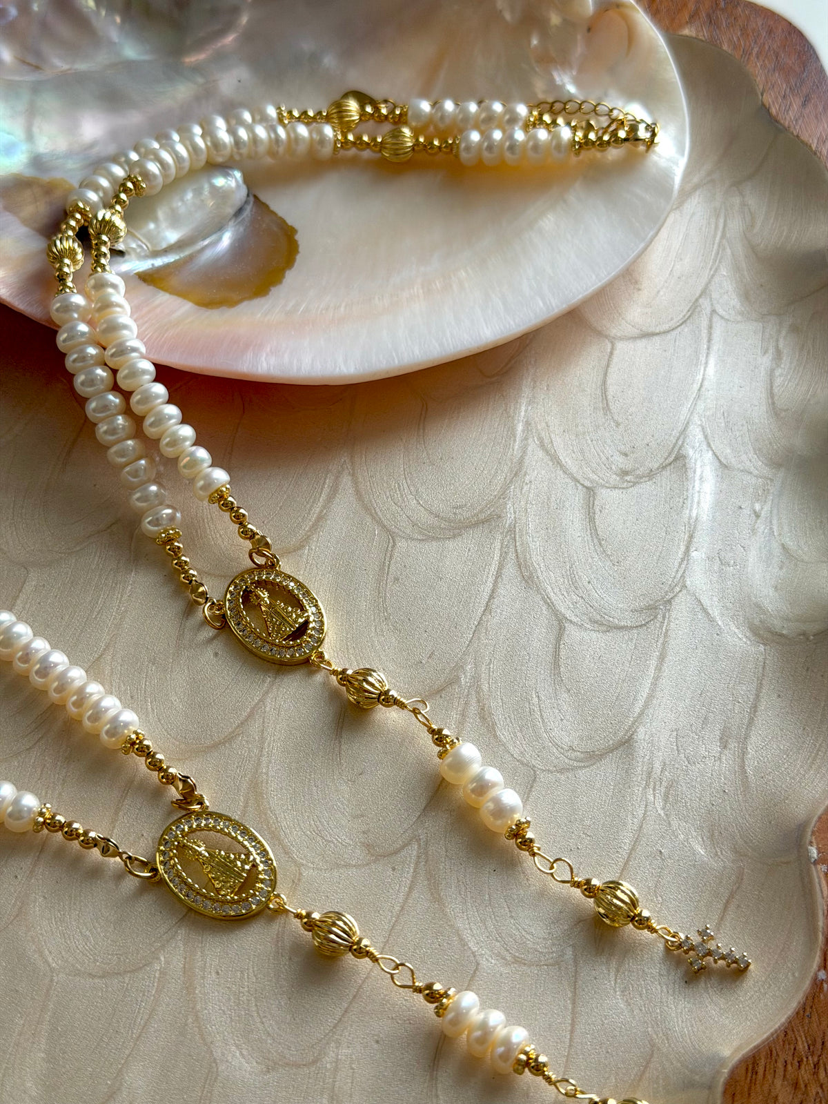 Pearl Rosary Necklace