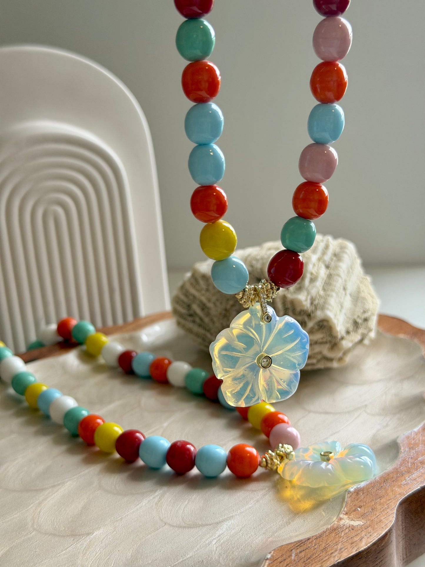 Flor de ópalo Necklace