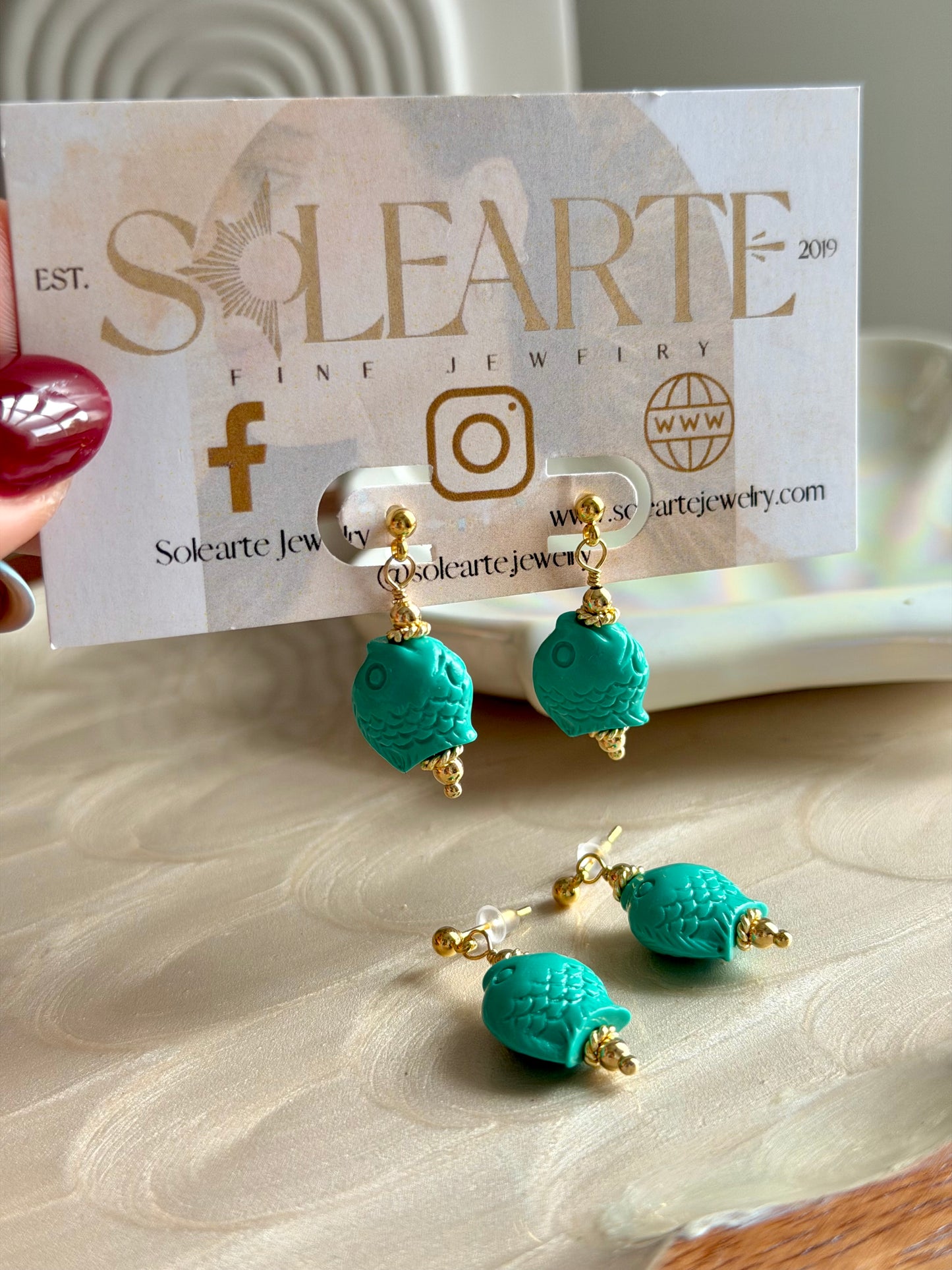 Fishy Turquesa Earrings