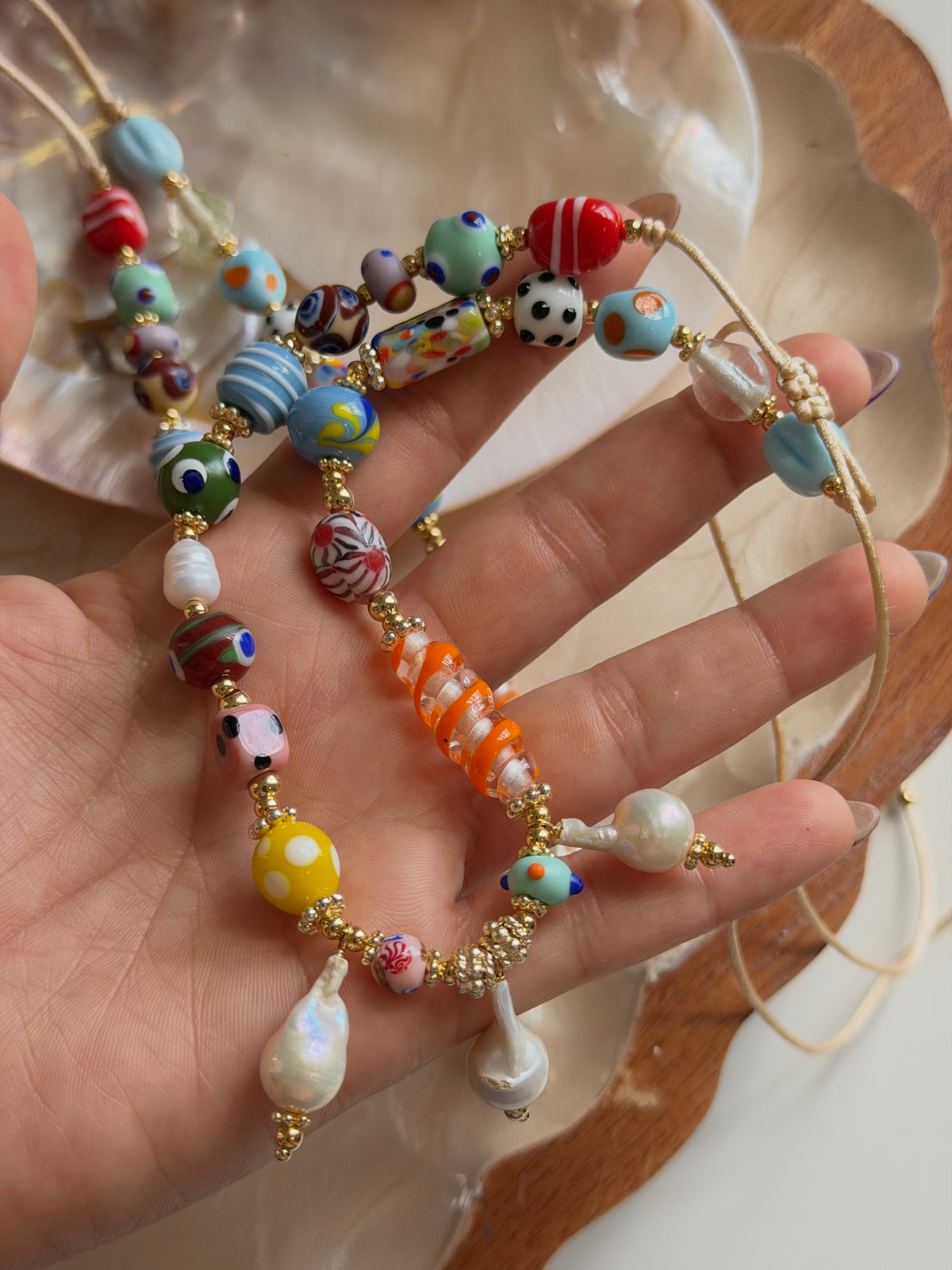 Murano & Pearl Necklace