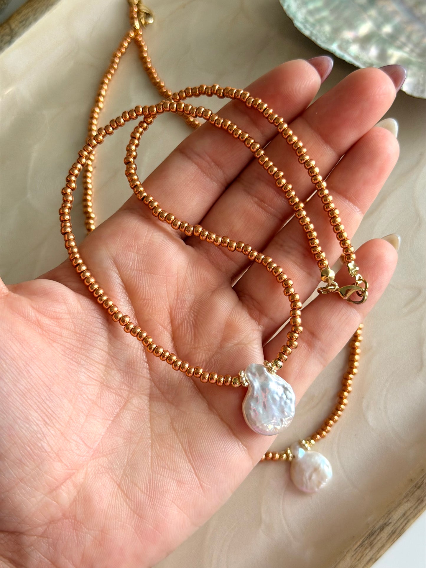 Perla Rosé Necklace