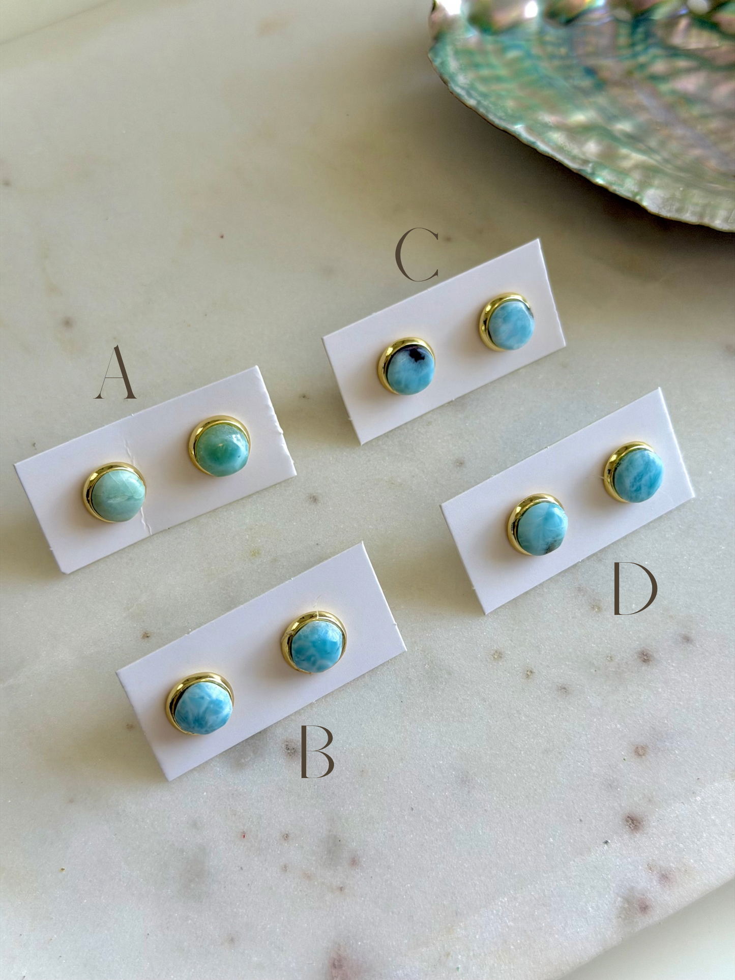 Larimar Earrings