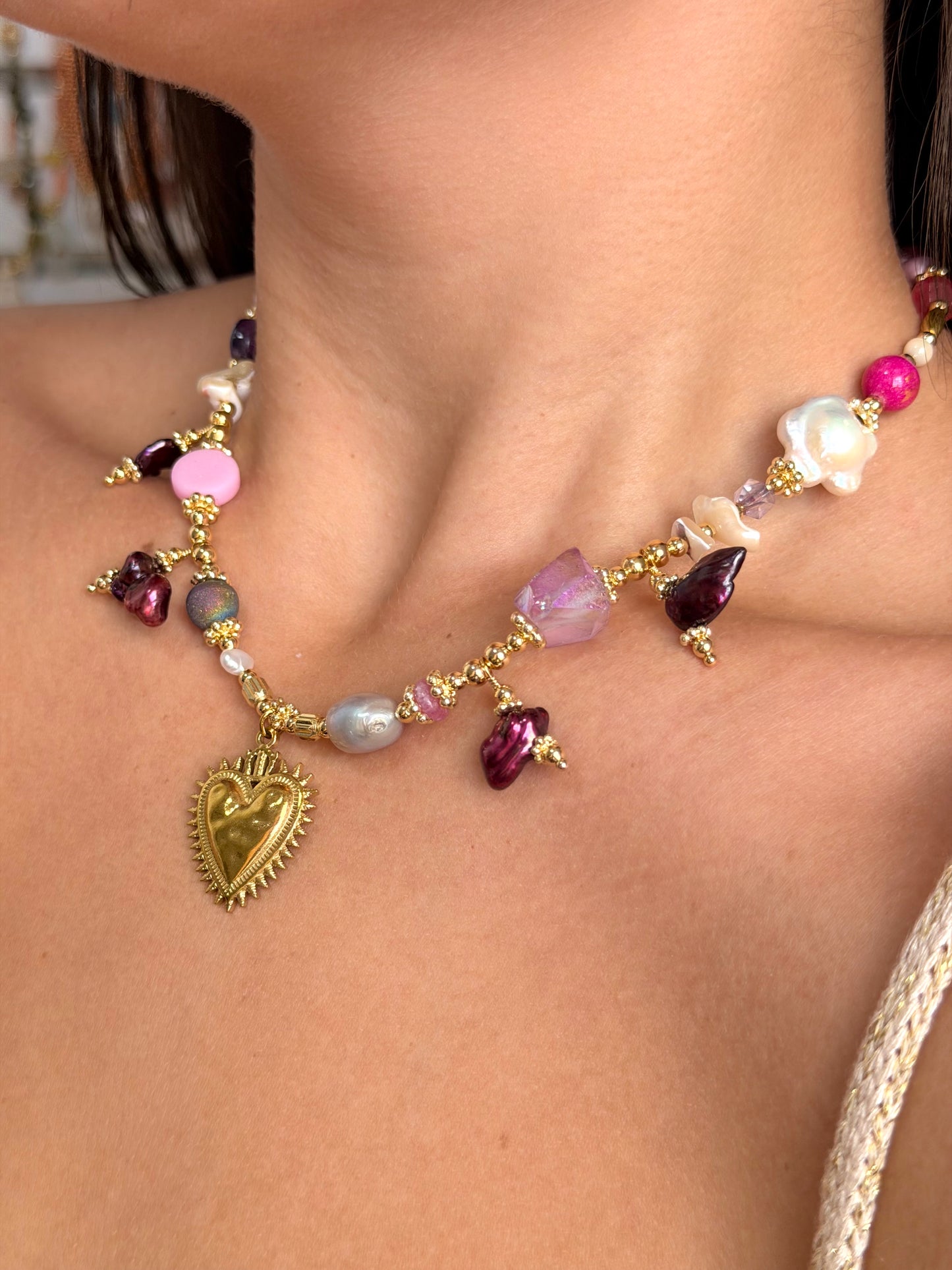 Amor Magenta Necklace
