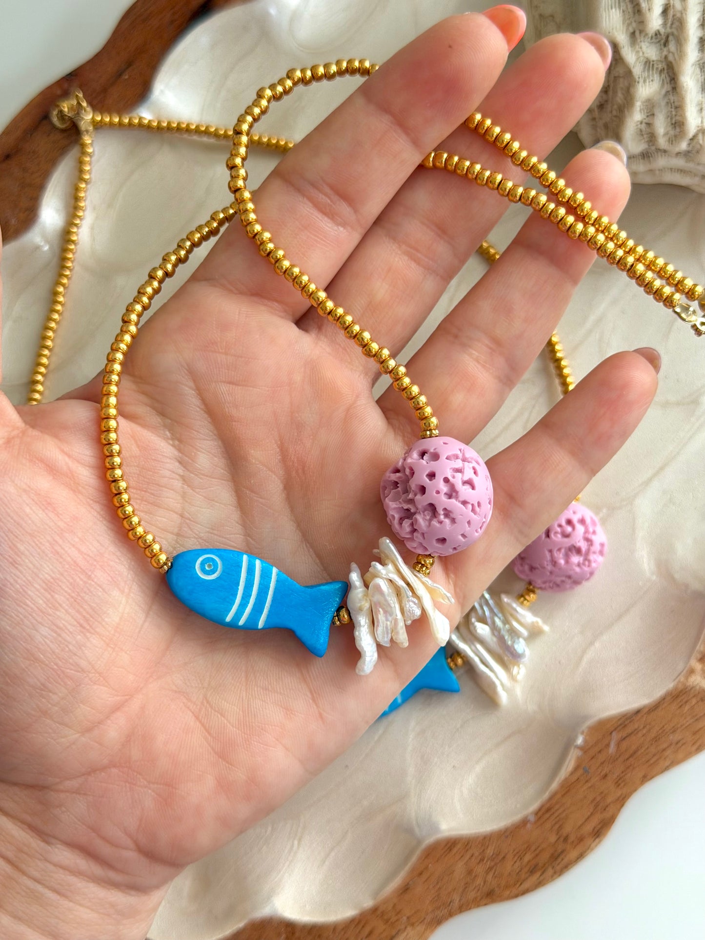 Perla Azul Necklace