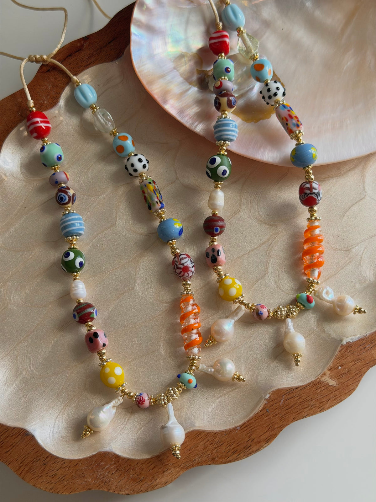 Murano & Pearl Necklace