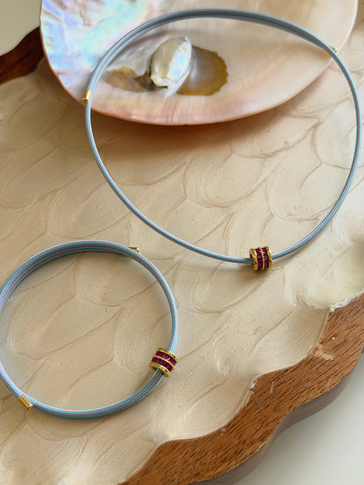 Pink & Blue Magnetic Cord