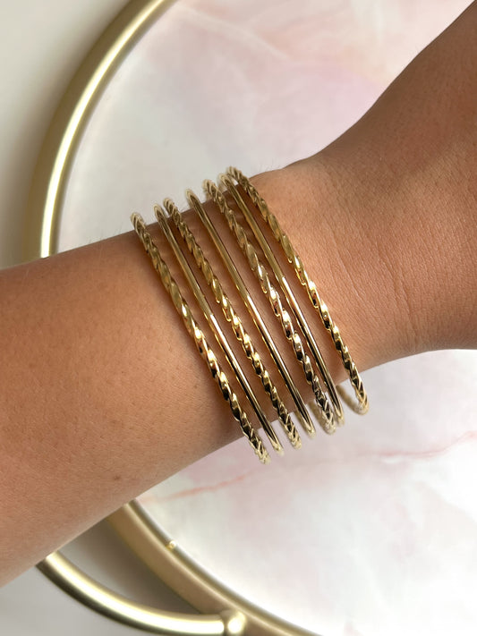 Golden Bangle Set