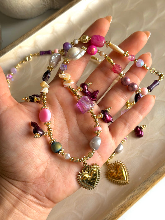 Amor Magenta Necklace