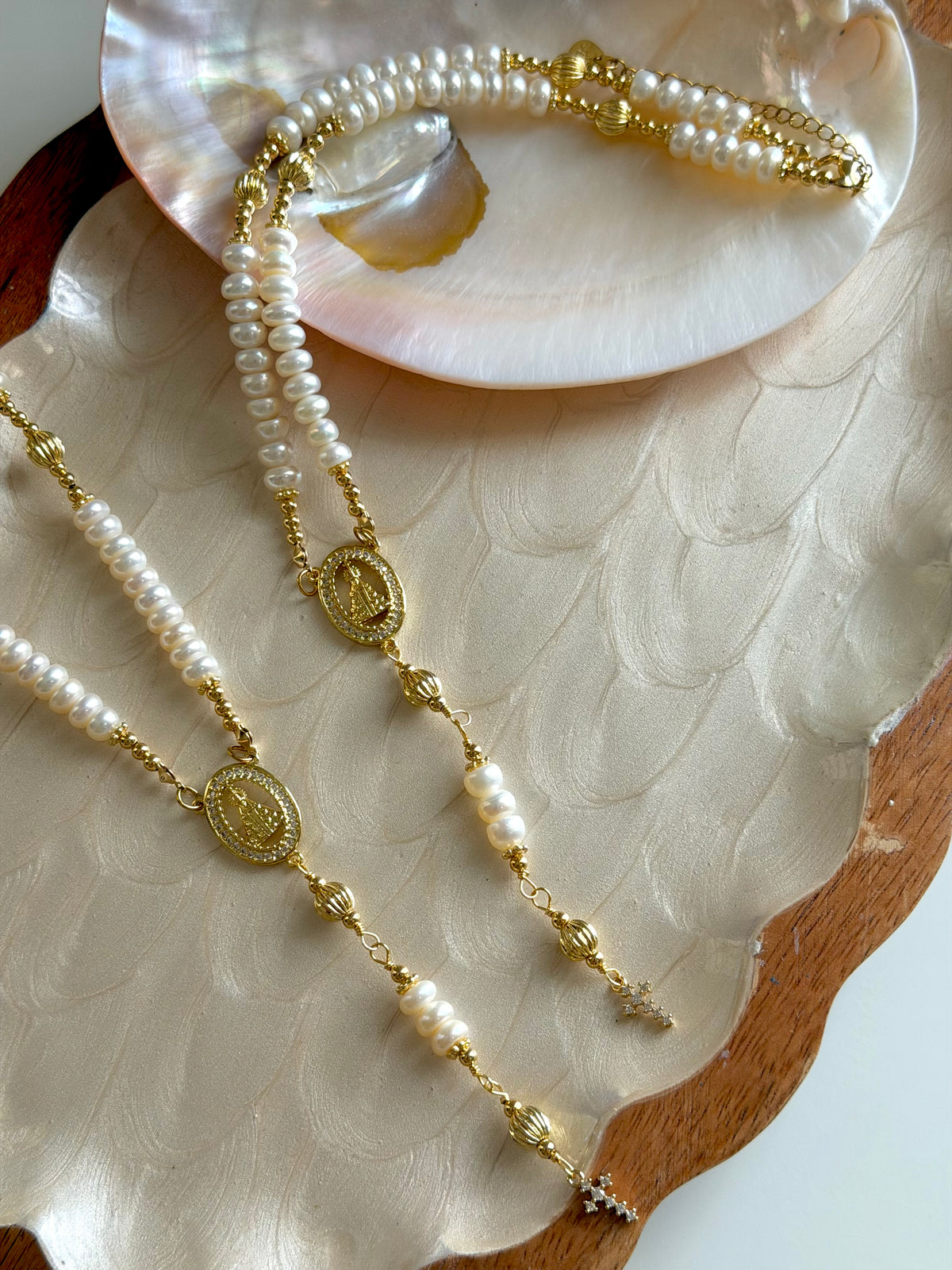 Pearl Rosary Necklace