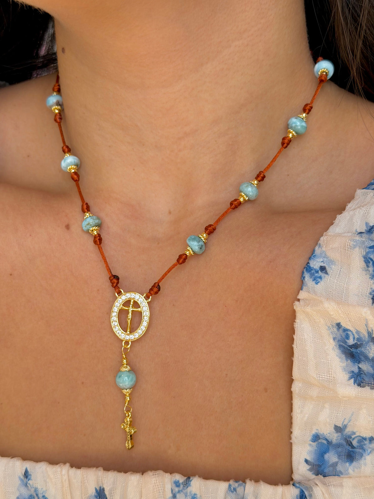 Larimar Decenario Necklace