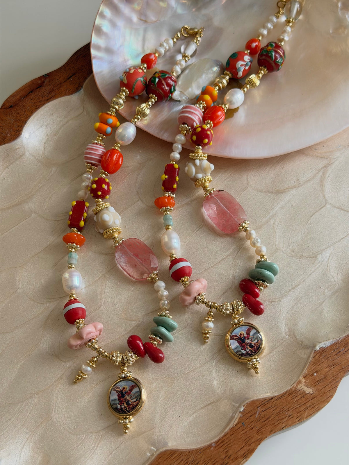 San Miguel Arcángel Murano Necklace