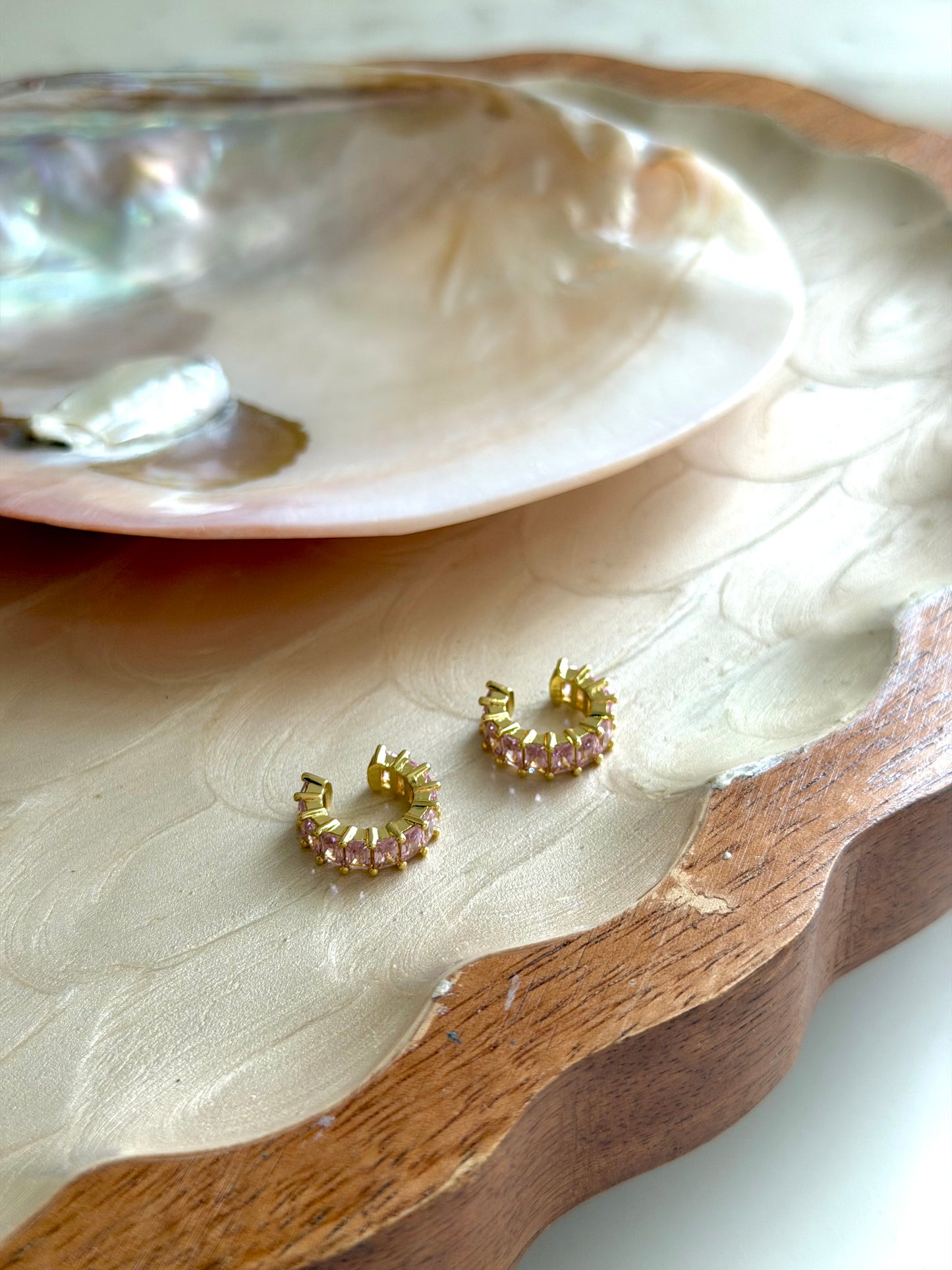 Pink Earcuffs