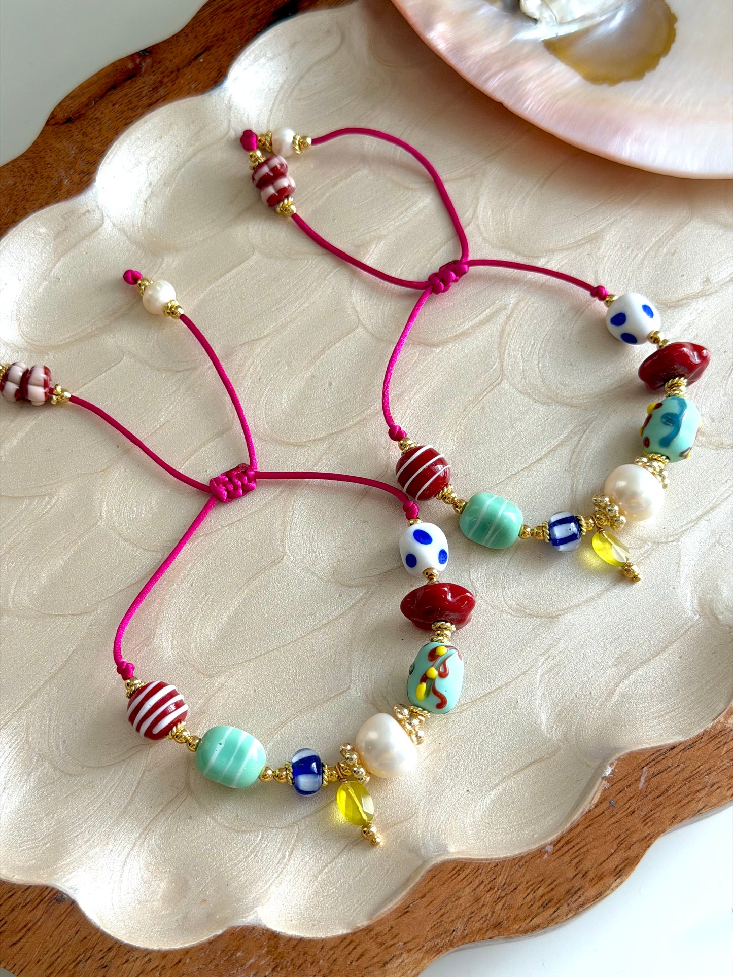 Perla Magenta Bracelet