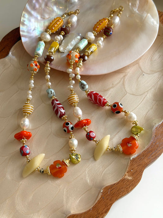 Fall Flower Necklace