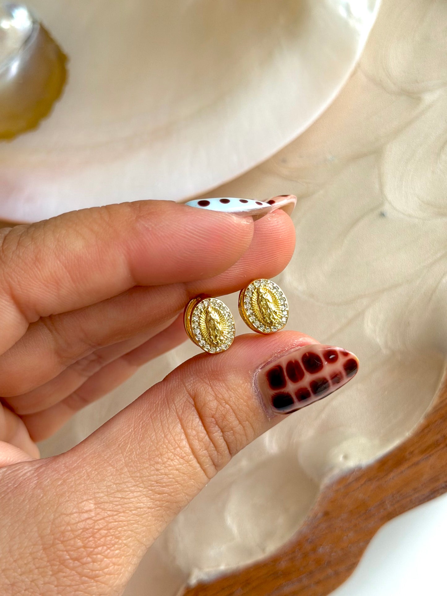 Mini Virgencita Earrings