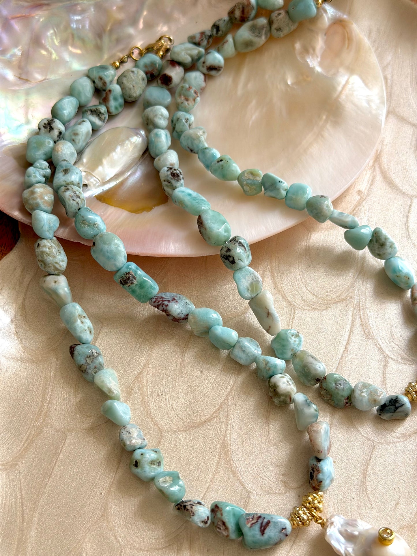 Larimar Barroca Necklace