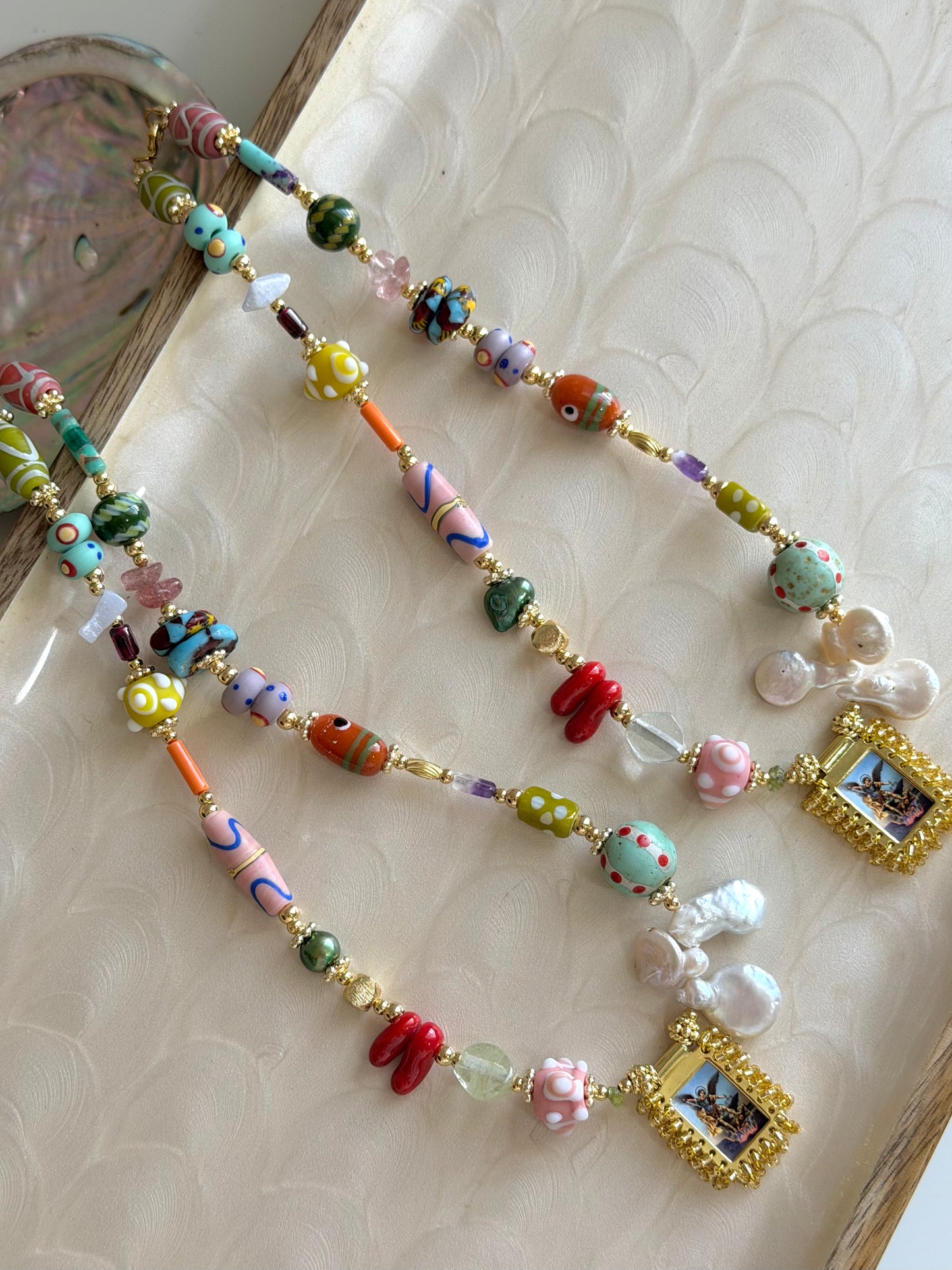 San Miguel Arcángel Escapulario Necklace