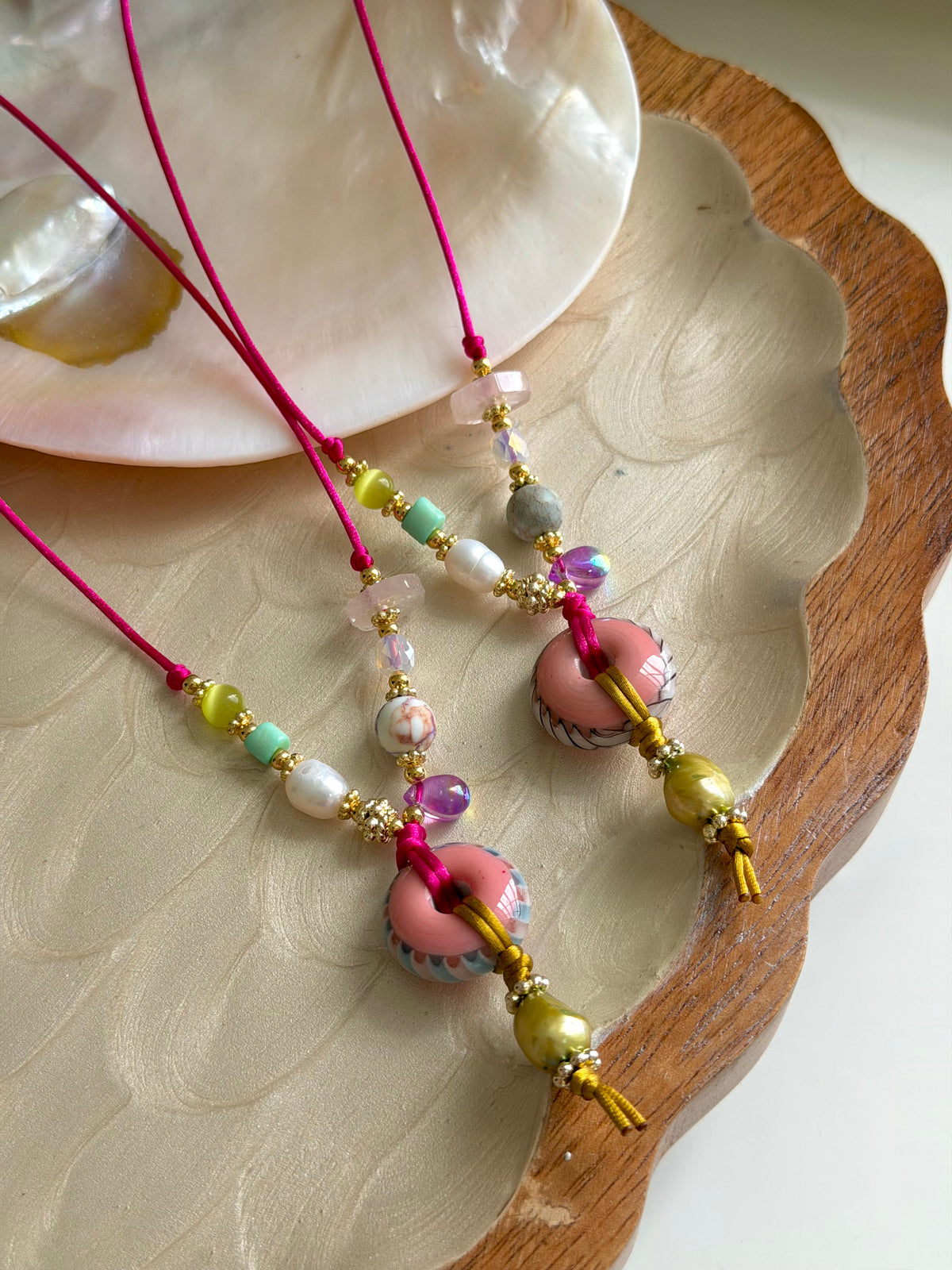 Murano Donut Necklace