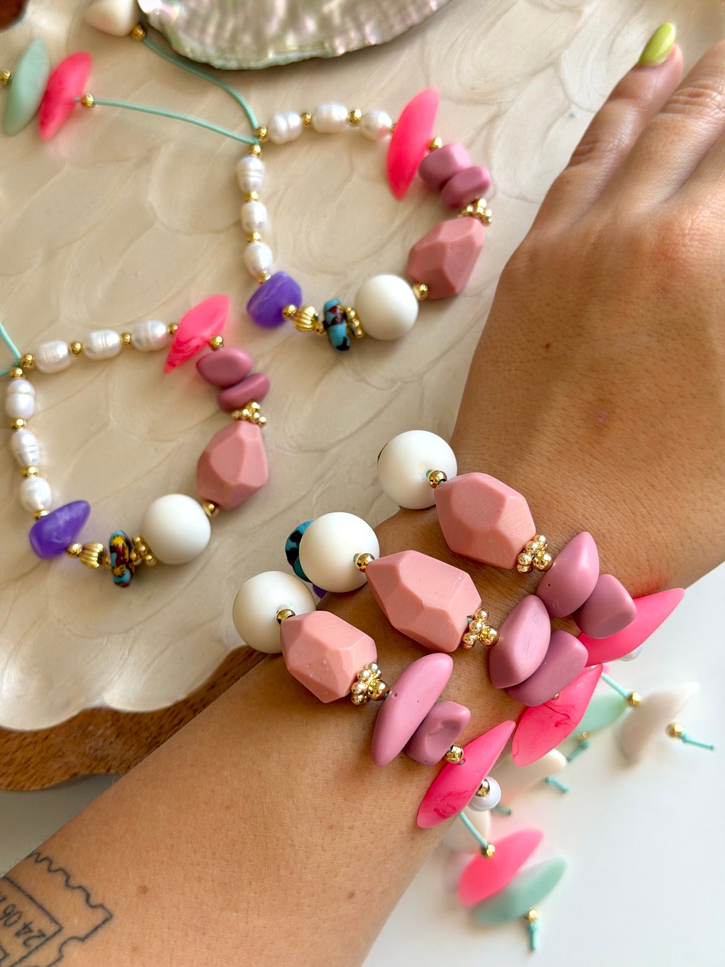 Vintage Pink Bracelets