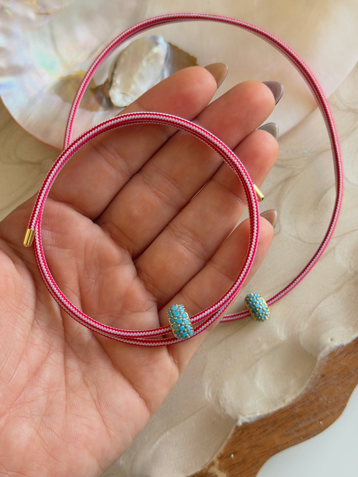 Red & Pink Magnetic Cord